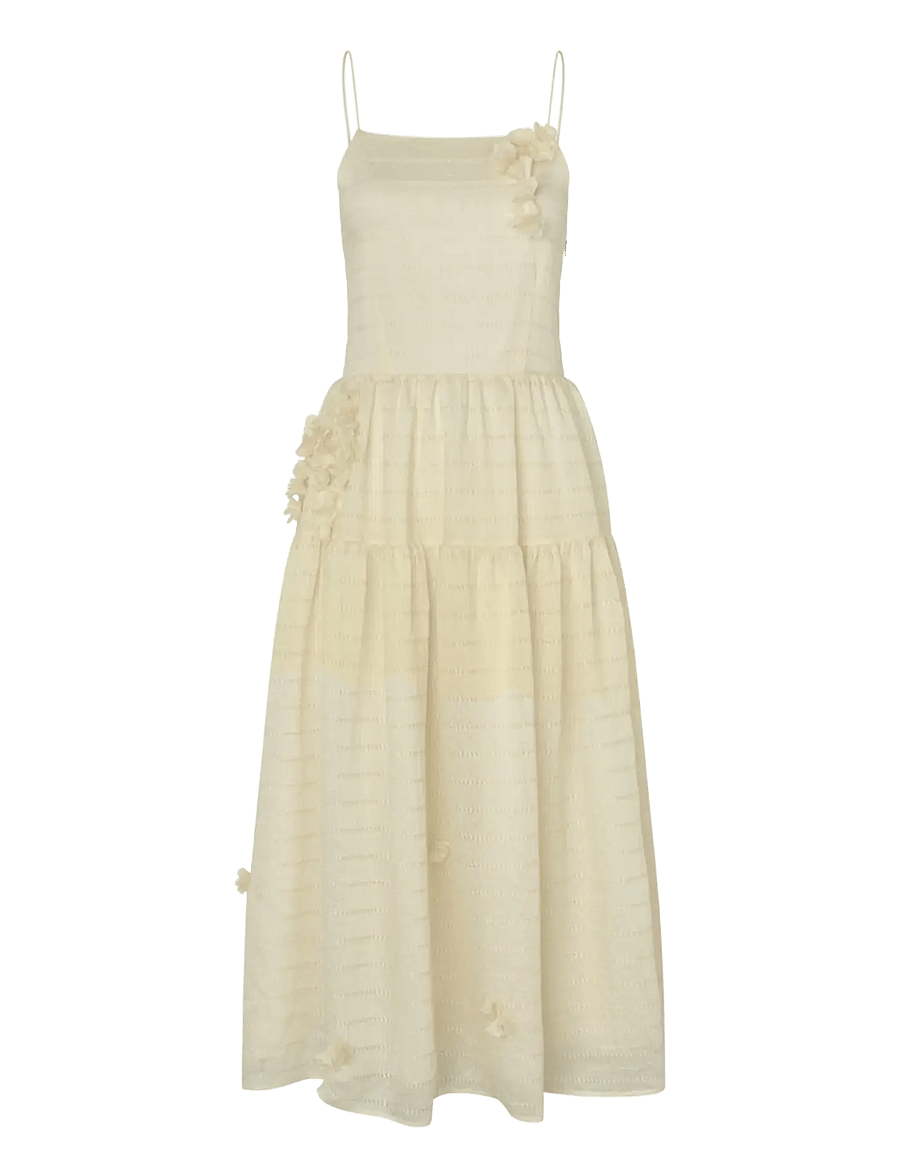 crās - Palmacras Dress - midikleider - ivory - 1