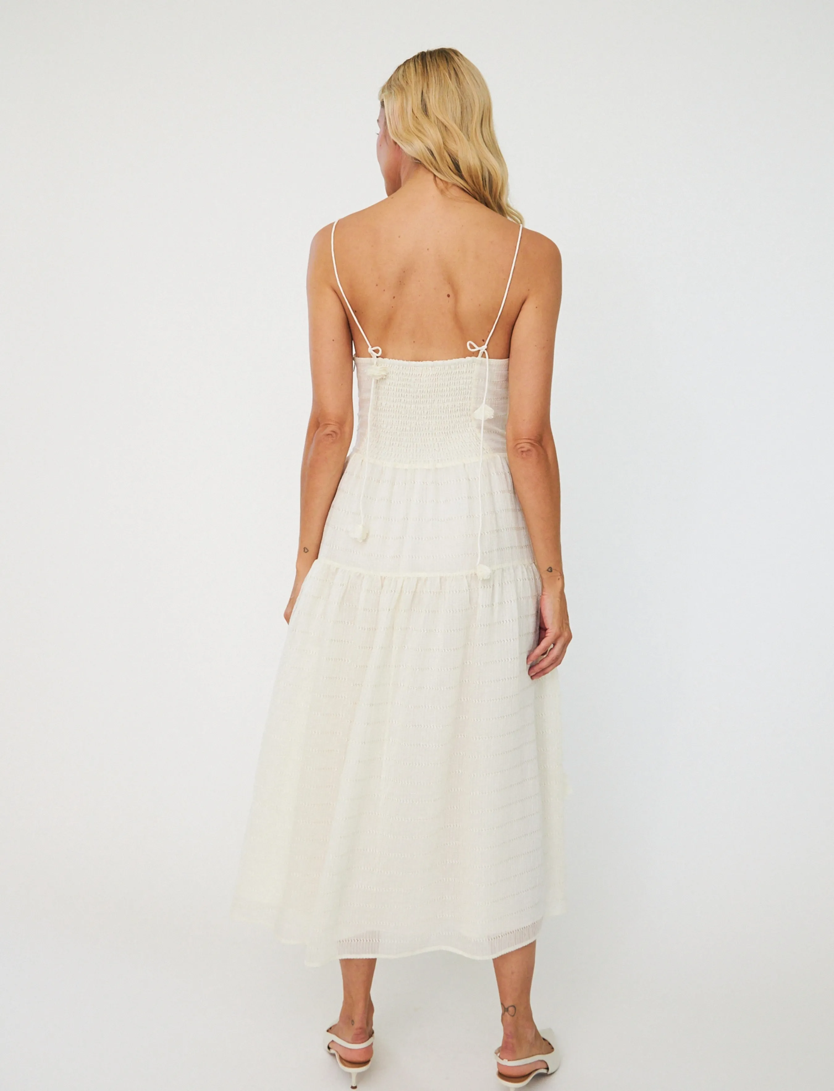 crās - Palmacras Dress - midi-kleider - ivory - 5