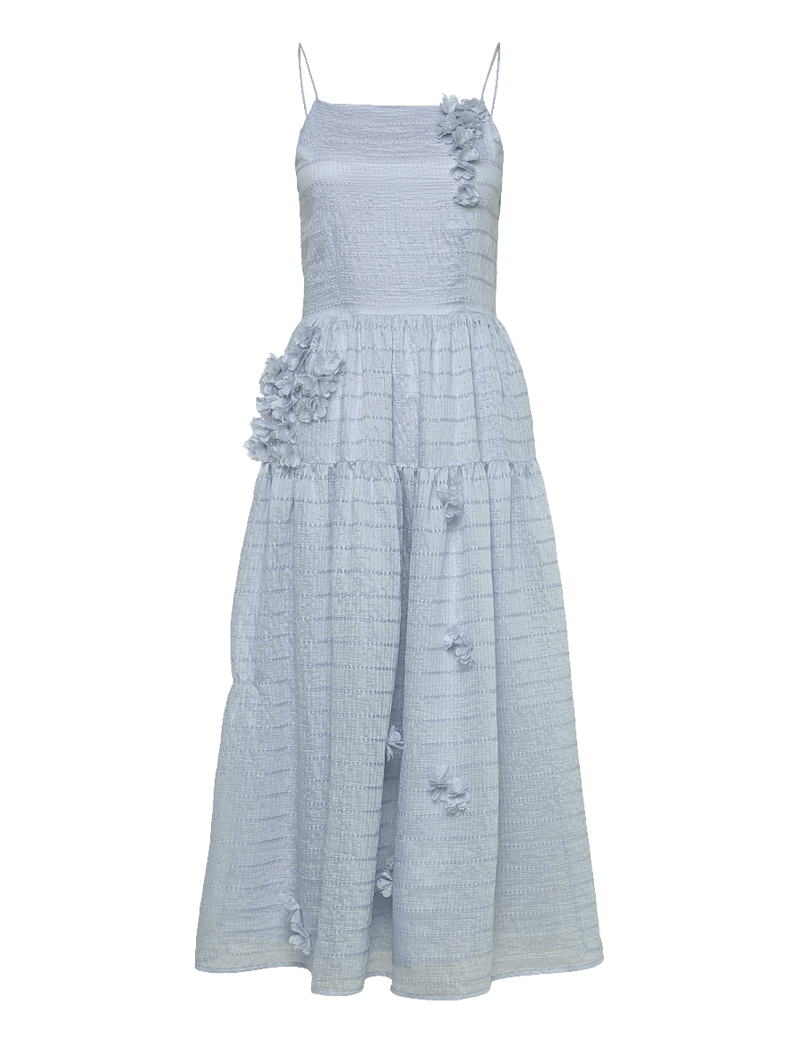 crās - Palmacras Dress - midikleider - light blue - 1