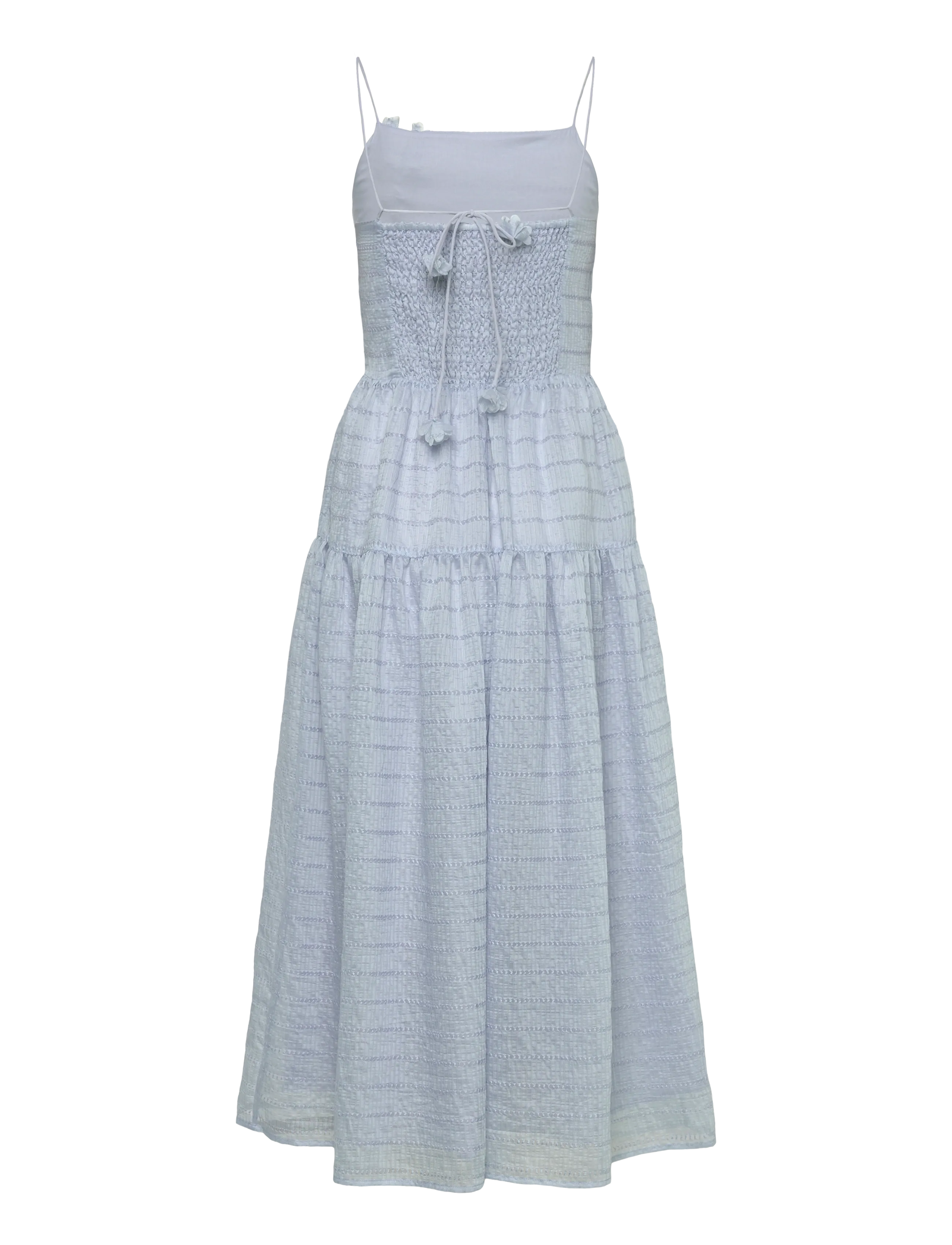 crās - Palmacras Dress - midi dresses - light blue - 2