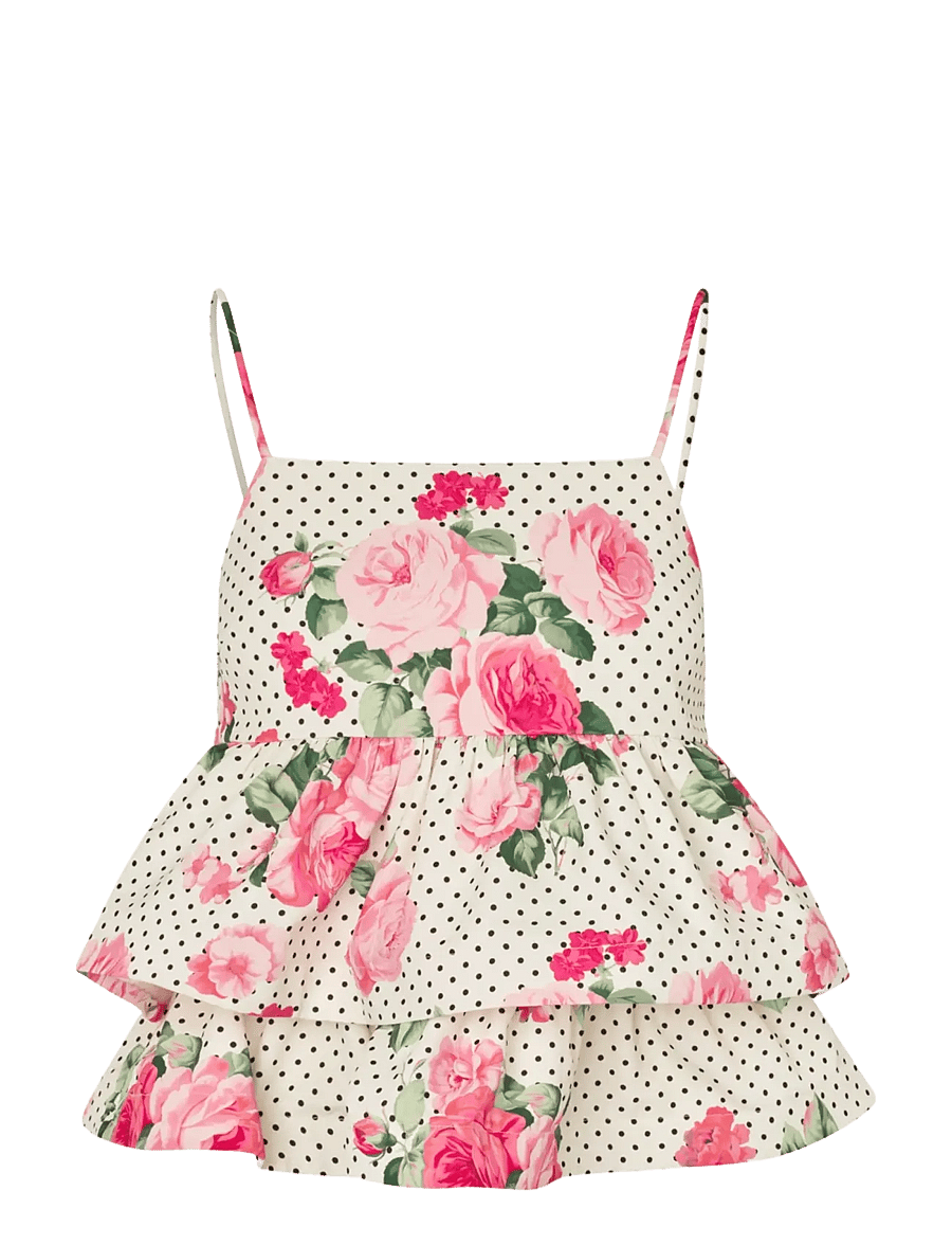 crās - Josellecras Top - crop tops - 8154 polka rose - 1