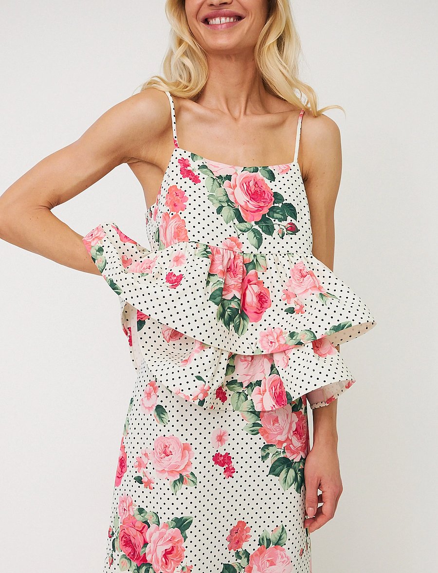 crās - Josellecras Top - crop tops - 8154 polka rose - 4