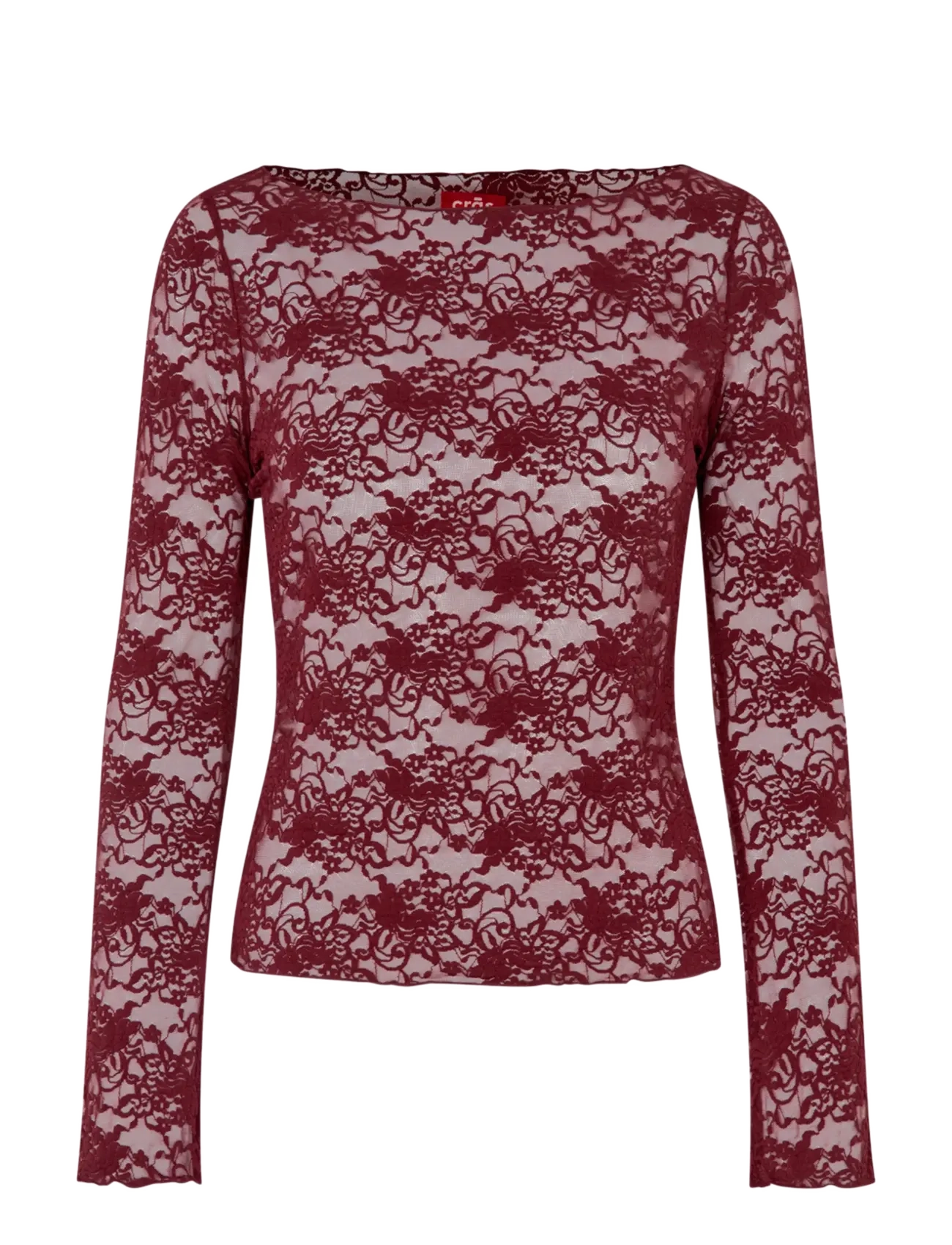 crās Lettiecras Blouse, 34, Burgundy, Bluser > Langærmede, Dame