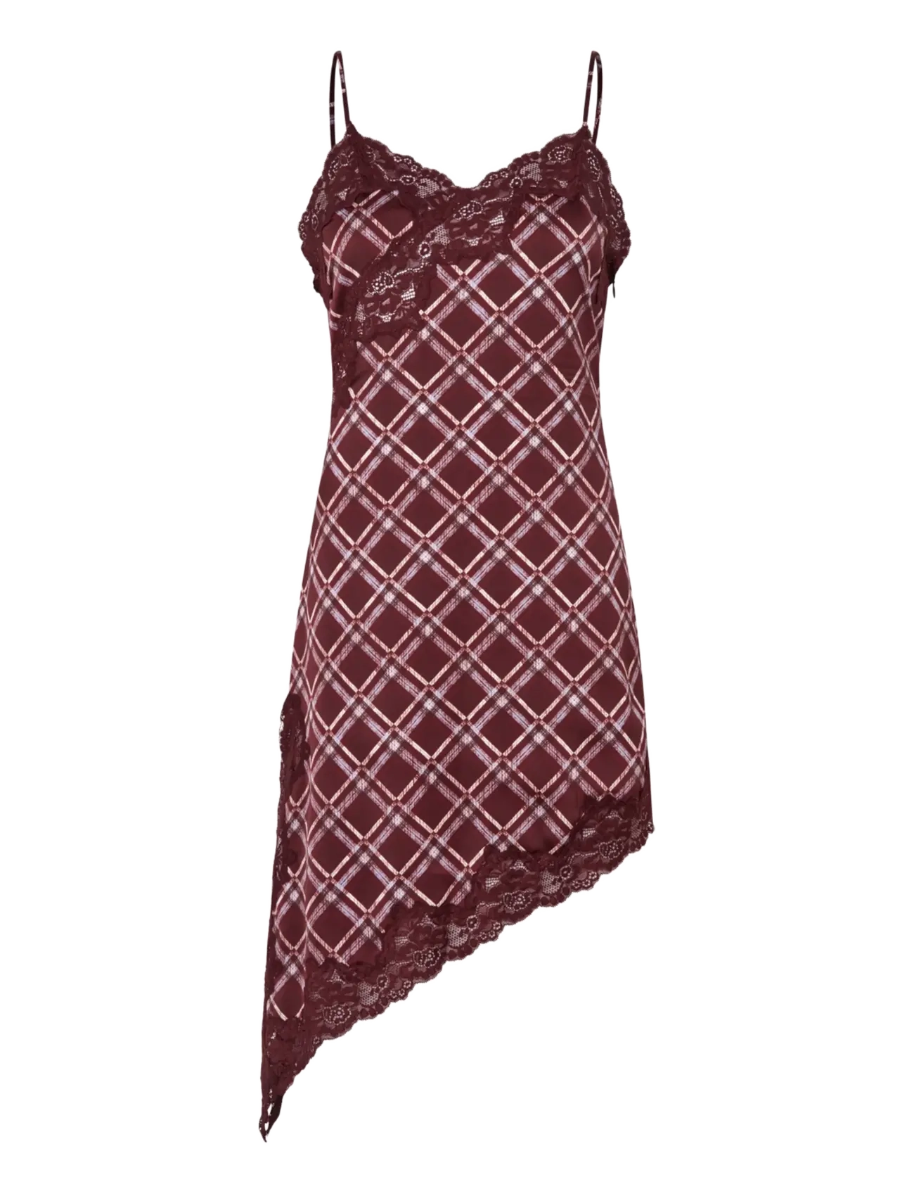 crās Laikacras Dress - Riided - PORT ROYAL CHECK / burgundy