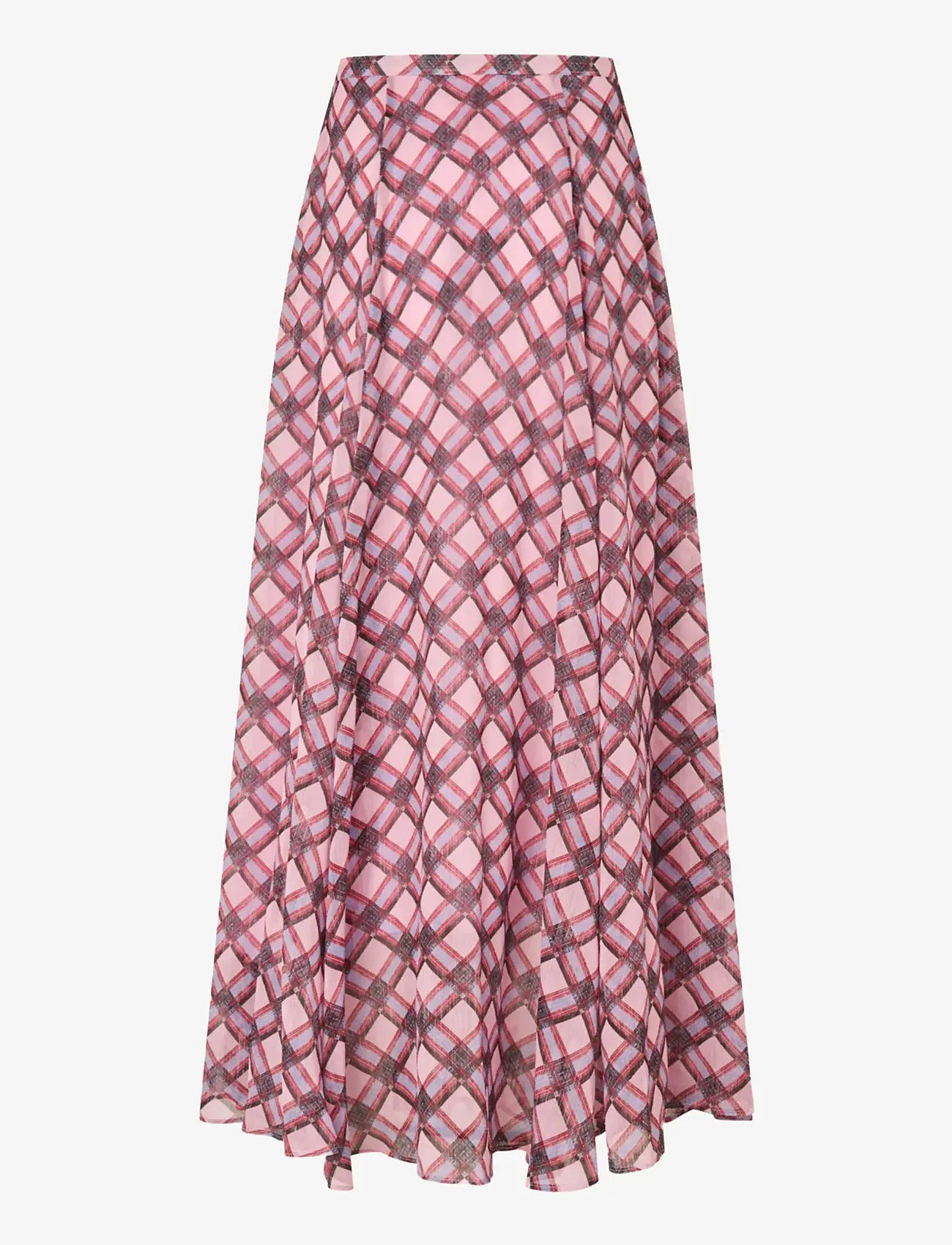 crās - Odellecras Skirt - maxikjolar - pink check - 2