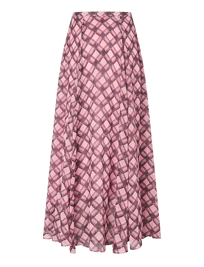 crās - Odellecras Skirt - maxikjolar - pink check - 2