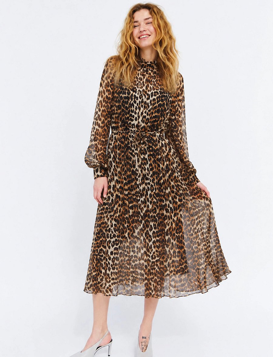 crās - Rachelacras Dress - midiklänningar - urban leo - 3