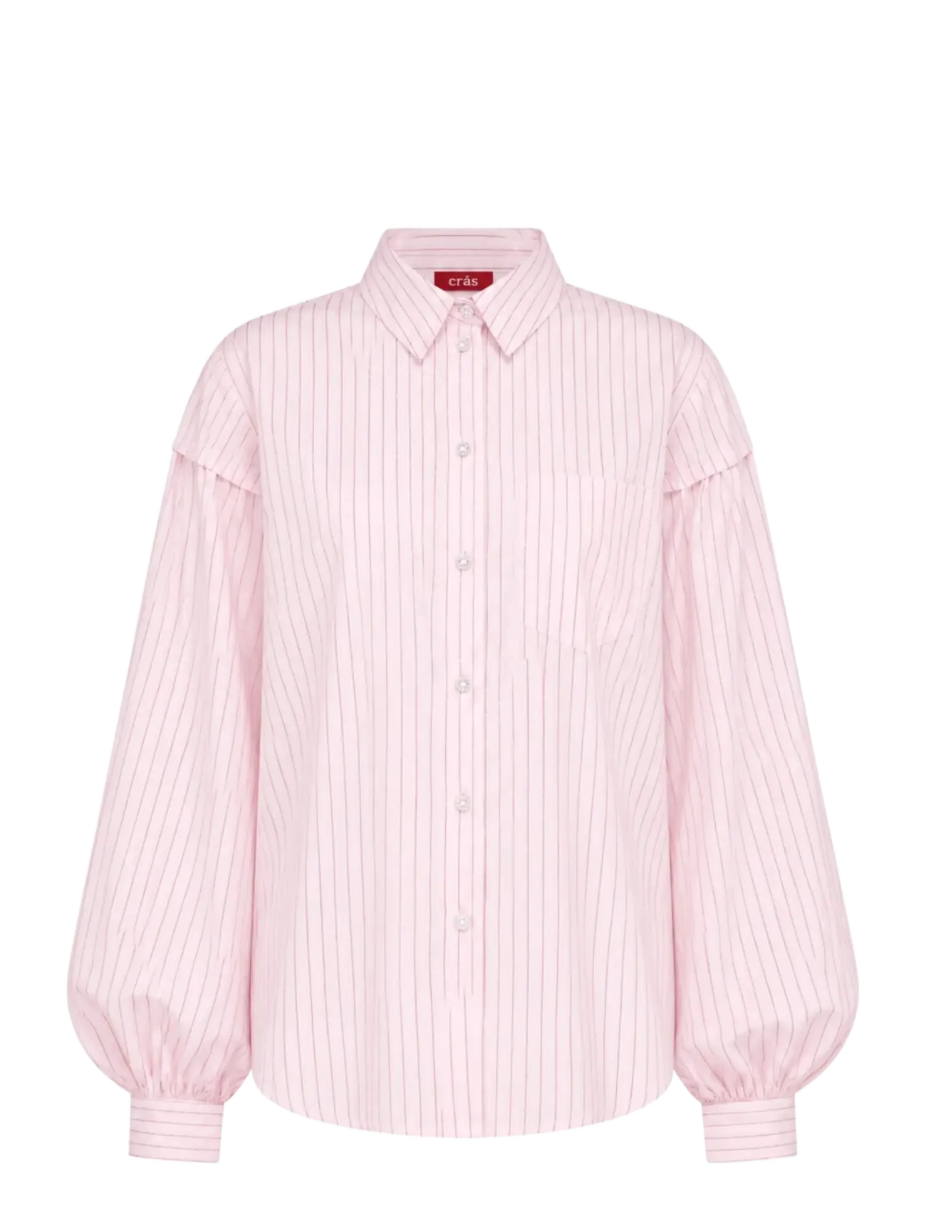crās Finacras Shirt - Blouses & Shirts - PINK STRIPE / pink/rose
