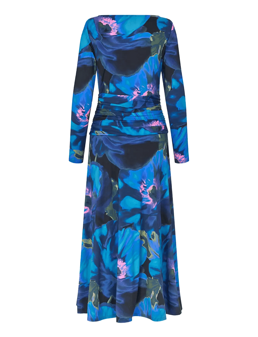 crās - Klaracras Dress - midiklänningar - poppy flower blue - 2
