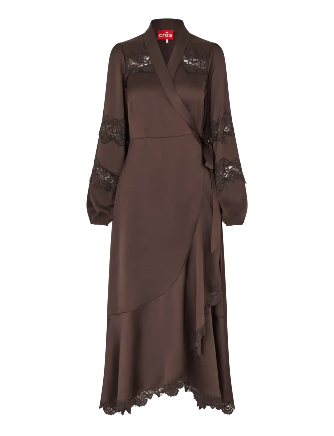 crās - Laralilcras Dress - lace dresses - java brown - 1
