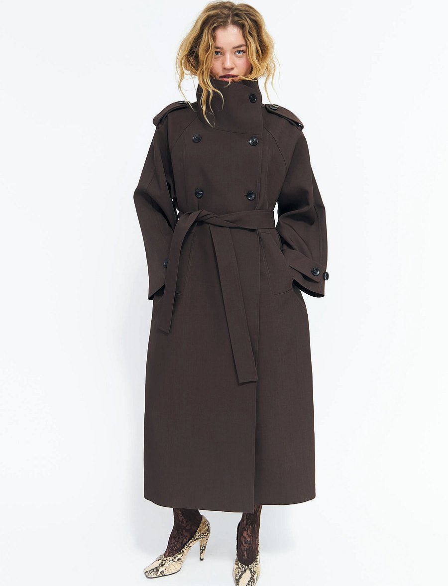 crās - Leonoracras Trenchcoat - trench coats - dark brown - 5