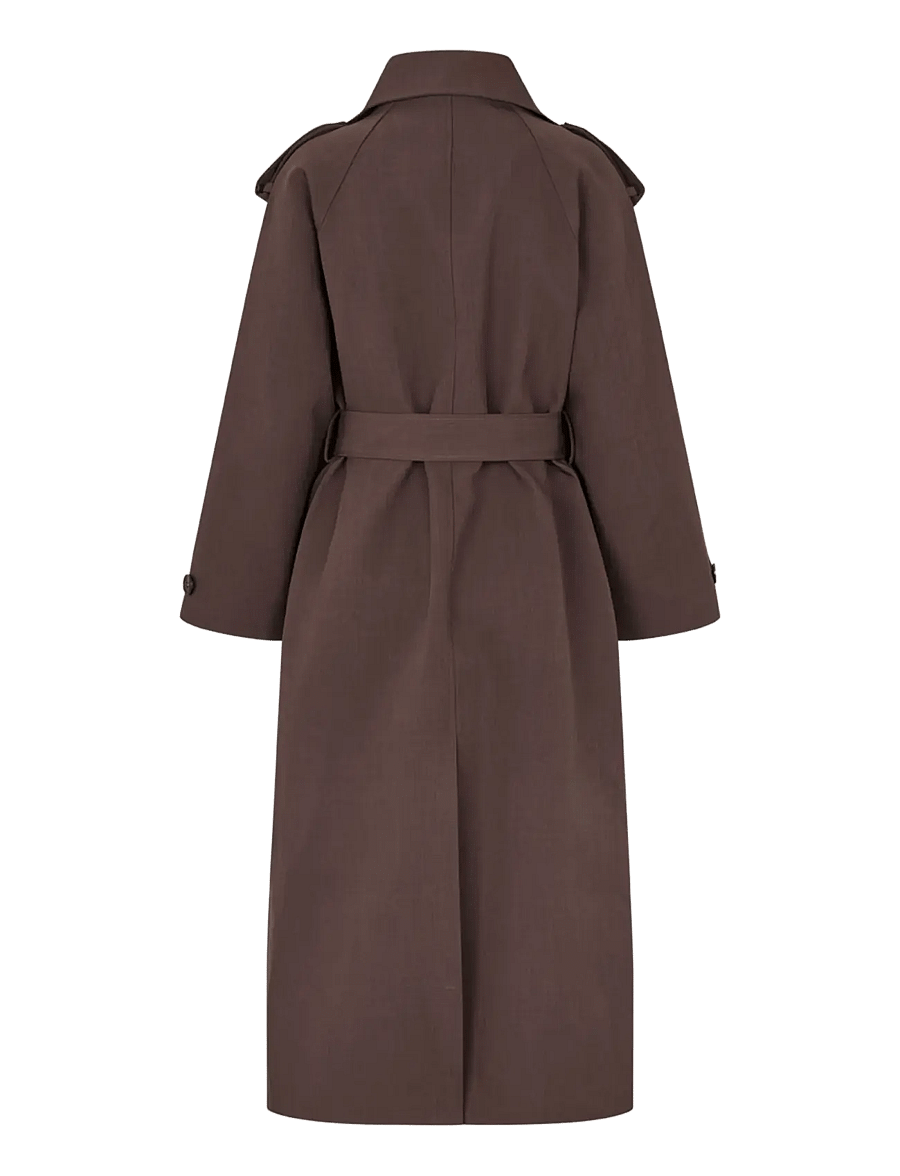 crās - Leonoracras Trenchcoat - trench coats - dark brown - 2