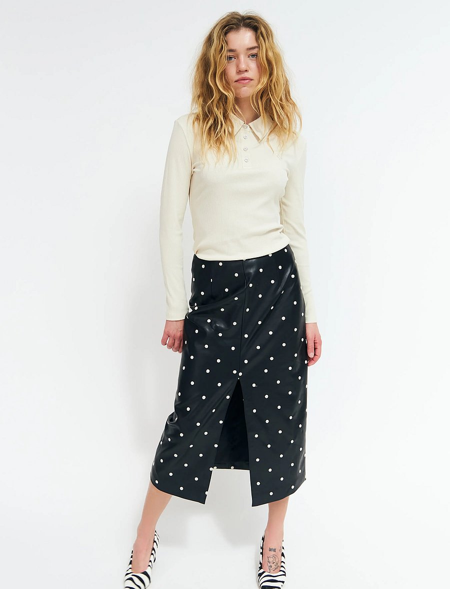 crās - Lunacras Skirt - midi-röcke - black - 5