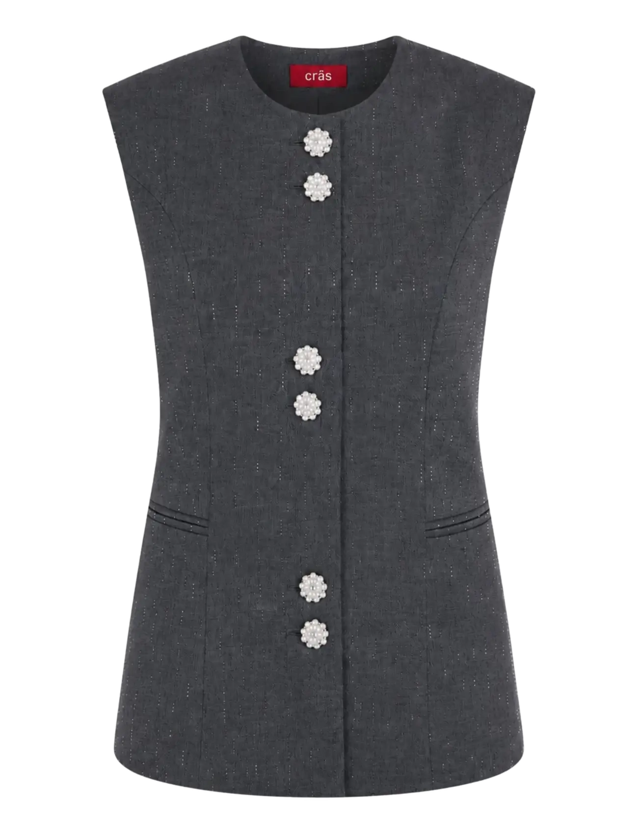 crās Richacras Waistcoat - Kostymvästar - GREY MELANGE / grey