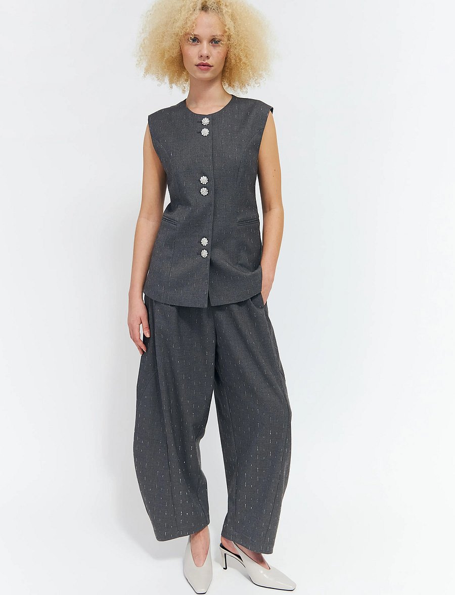 crās - Richacras Waistcoat - kostymvästar - grey melange - 0