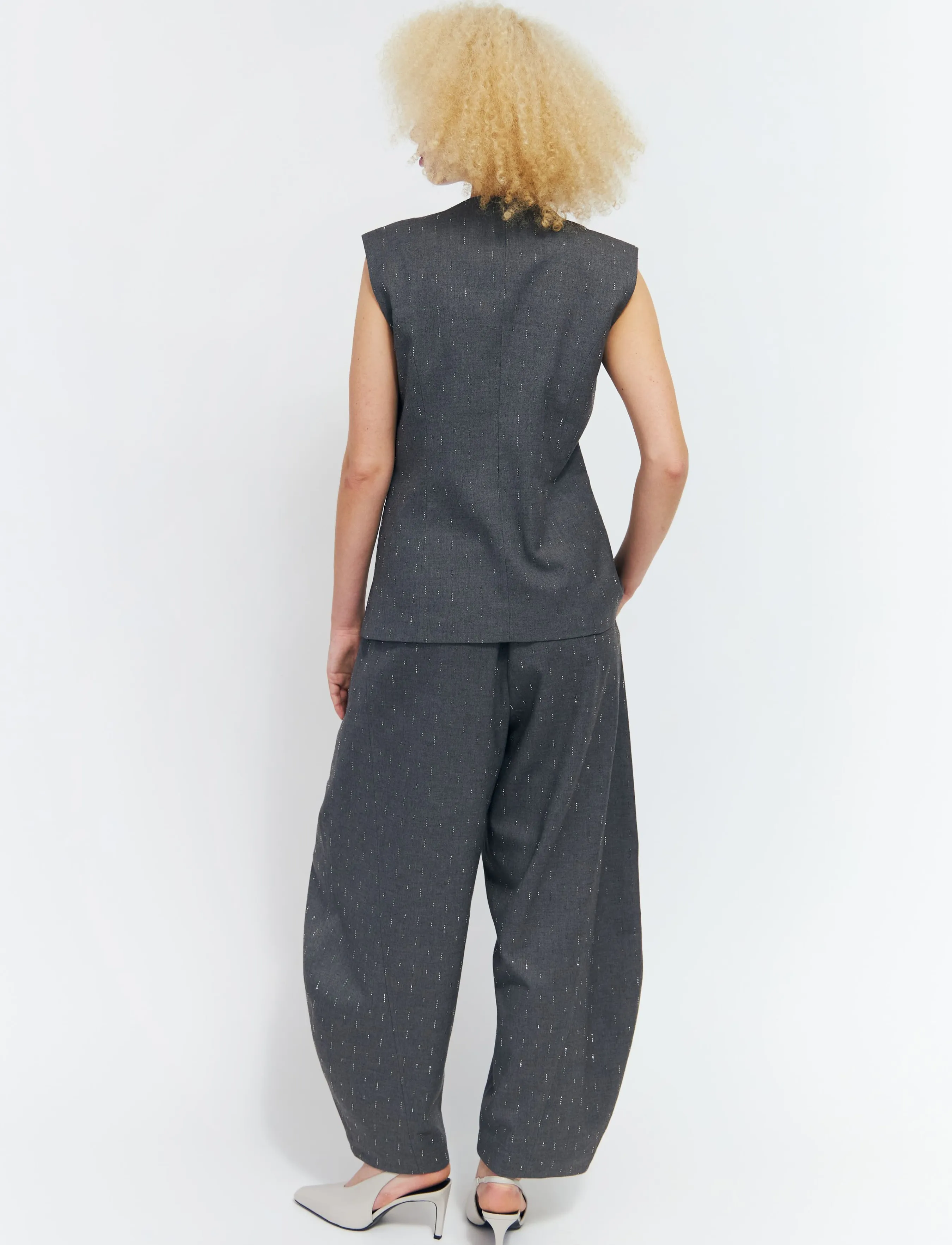 crās - Richacras Waistcoat - kostymvästar - grey melange - 5