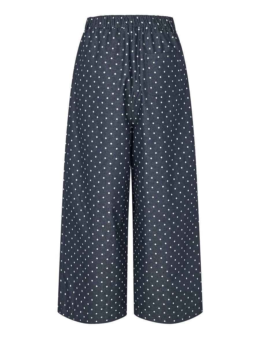 crās - Signecras Pants - laia säärega püksid - medium blue dot - 2