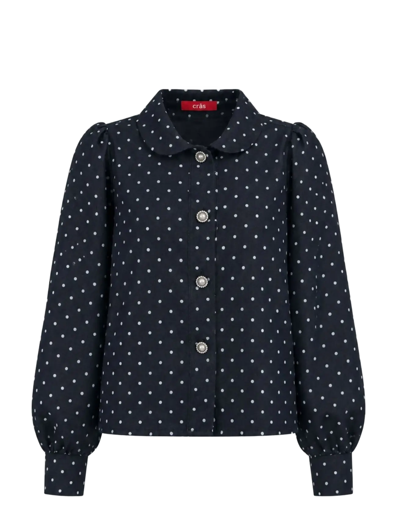 crās - Spiritcras Shirt - denimskjorter - medium blue dot - 1