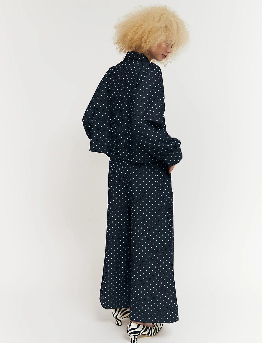 crās - Spiritcras Shirt - jeanshemden - medium blue dot - 4