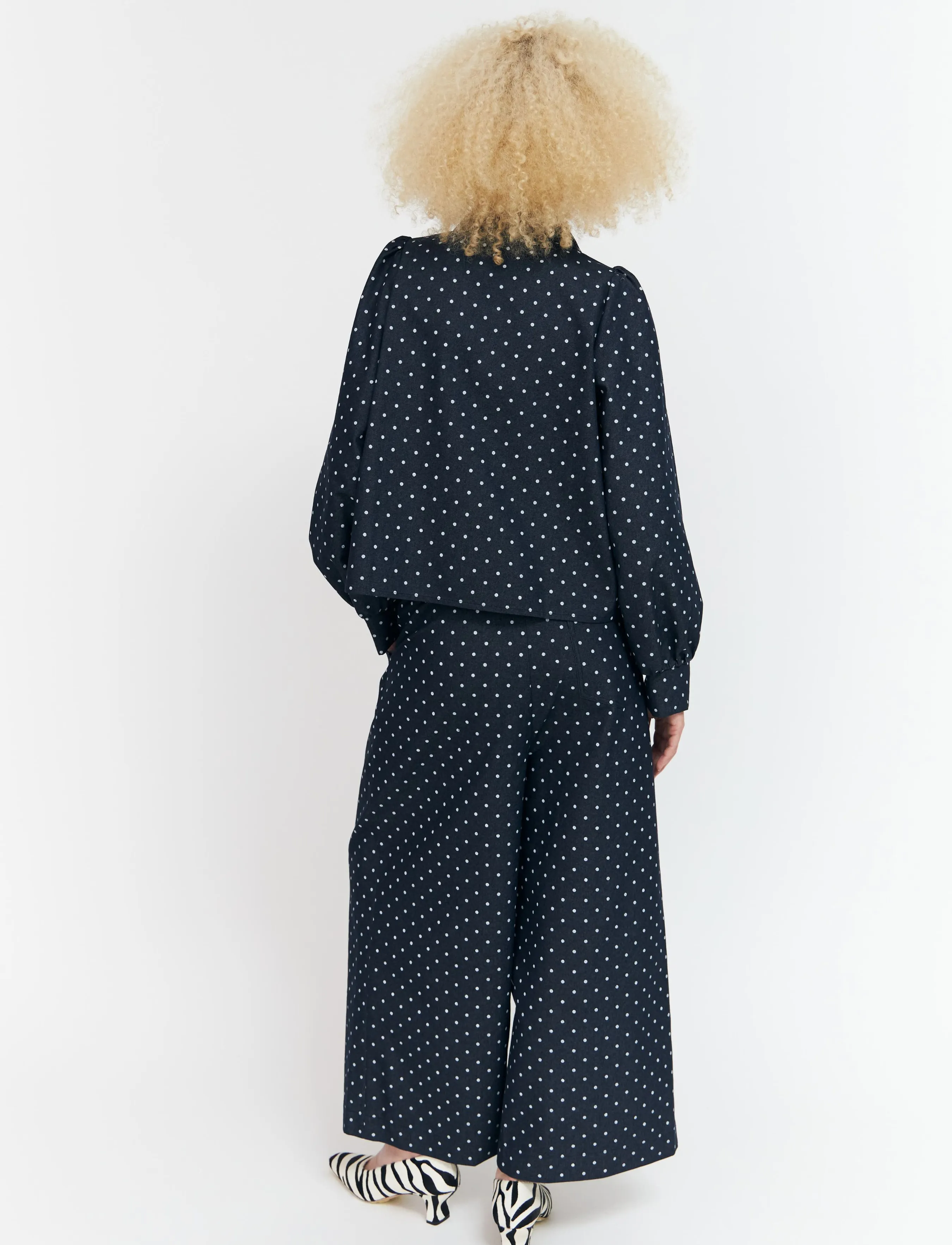 crās - Spiritcras Shirt - denimskjorter - medium blue dot - 5
