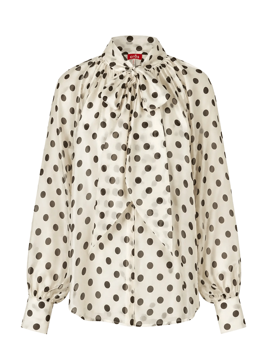 crās - Ethelcras Shirt - long-sleeved shirts - black dot - 1