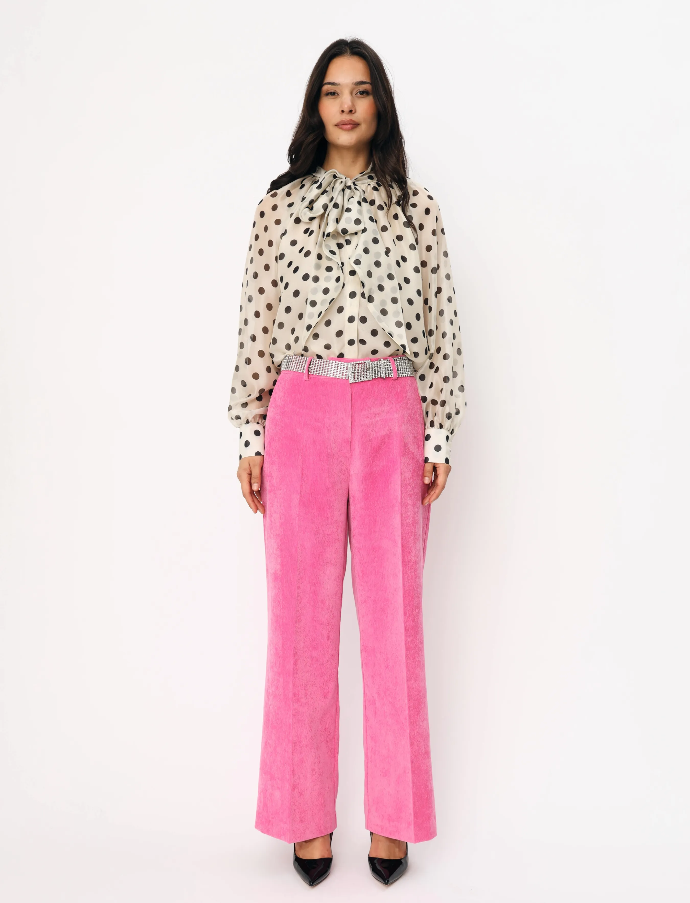 crās - Ethelcras Shirt - long-sleeved shirts - black dot - 0