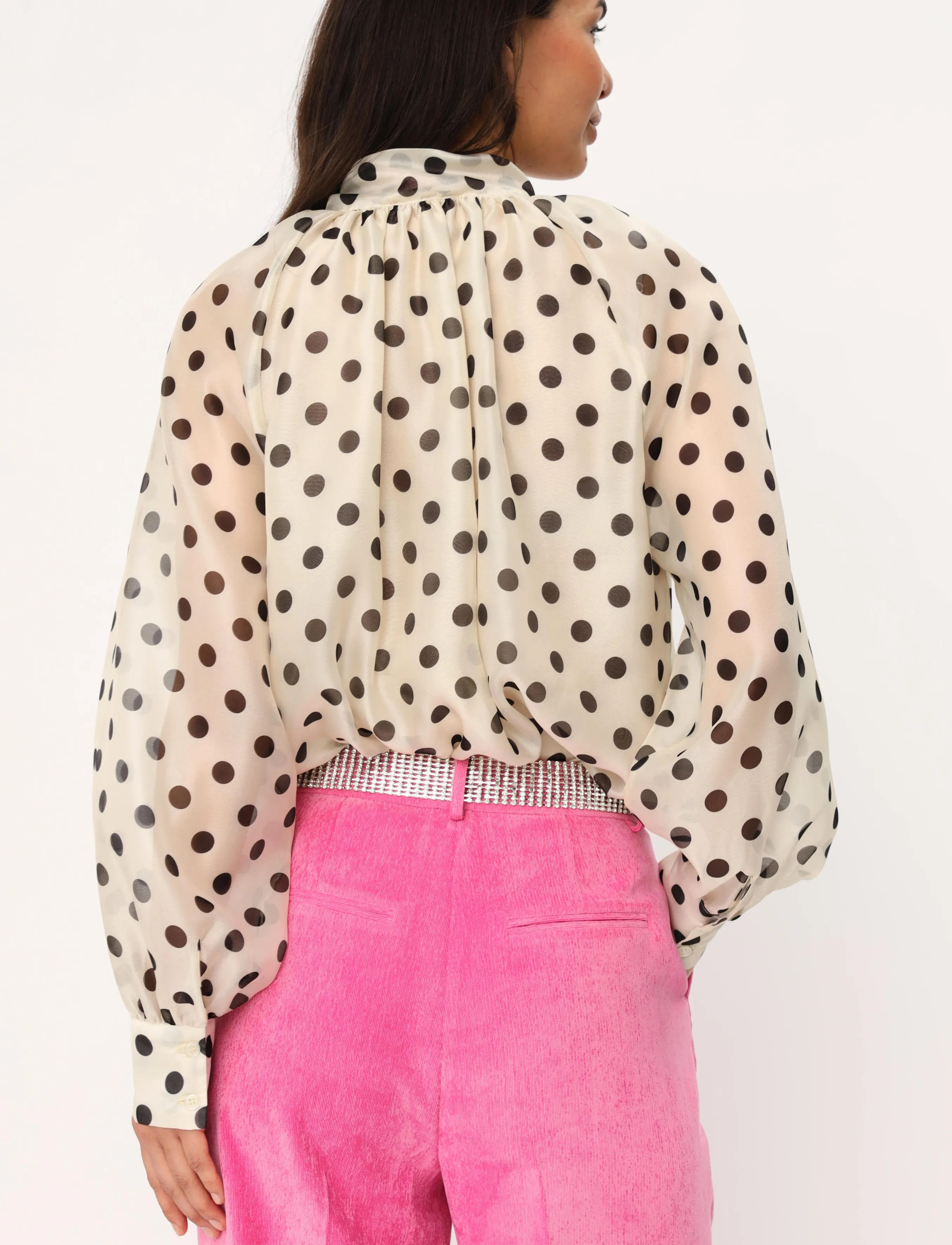 crās - Ethelcras Shirt - long-sleeved shirts - black dot - 5
