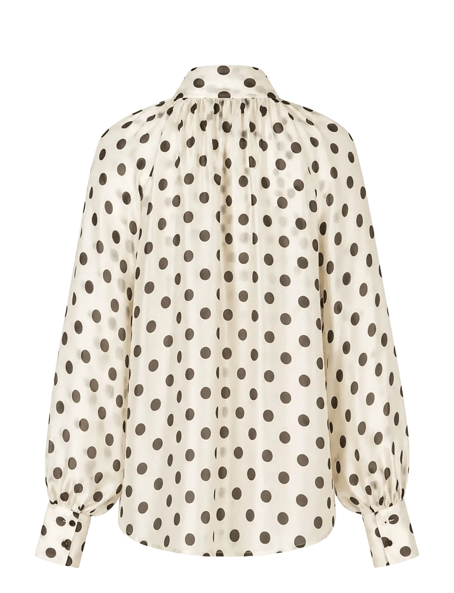 crās - Ethelcras Shirt - long-sleeved shirts - black dot - 2