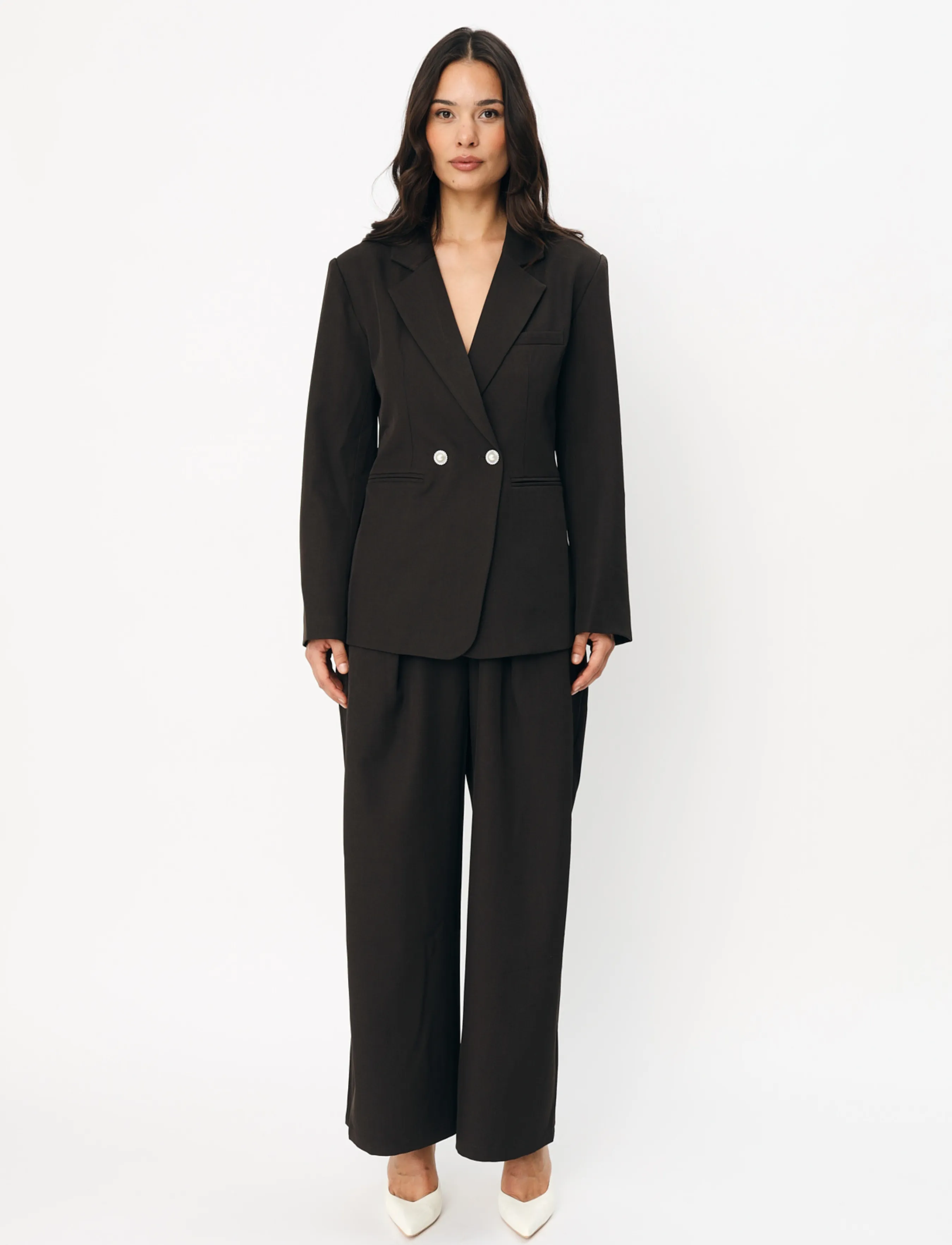 crās - Felicitacras Pants - laia säärega püksid - java brown - 3