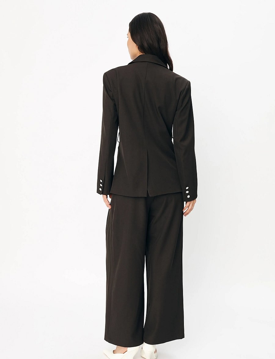 crās - Felicitacras Pants - laia säärega püksid - java brown - 4