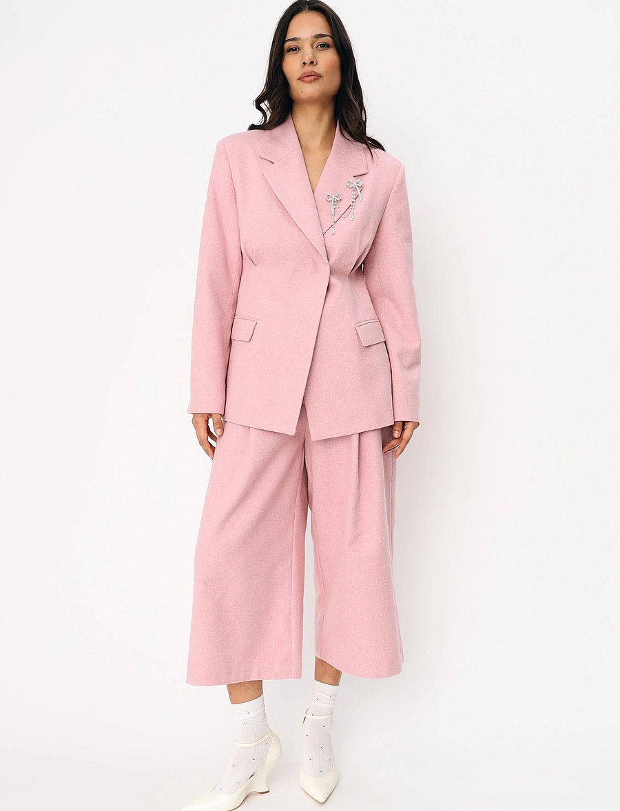 crās - Leonoracras Blazer - single breasted blazers - pink melange - 3