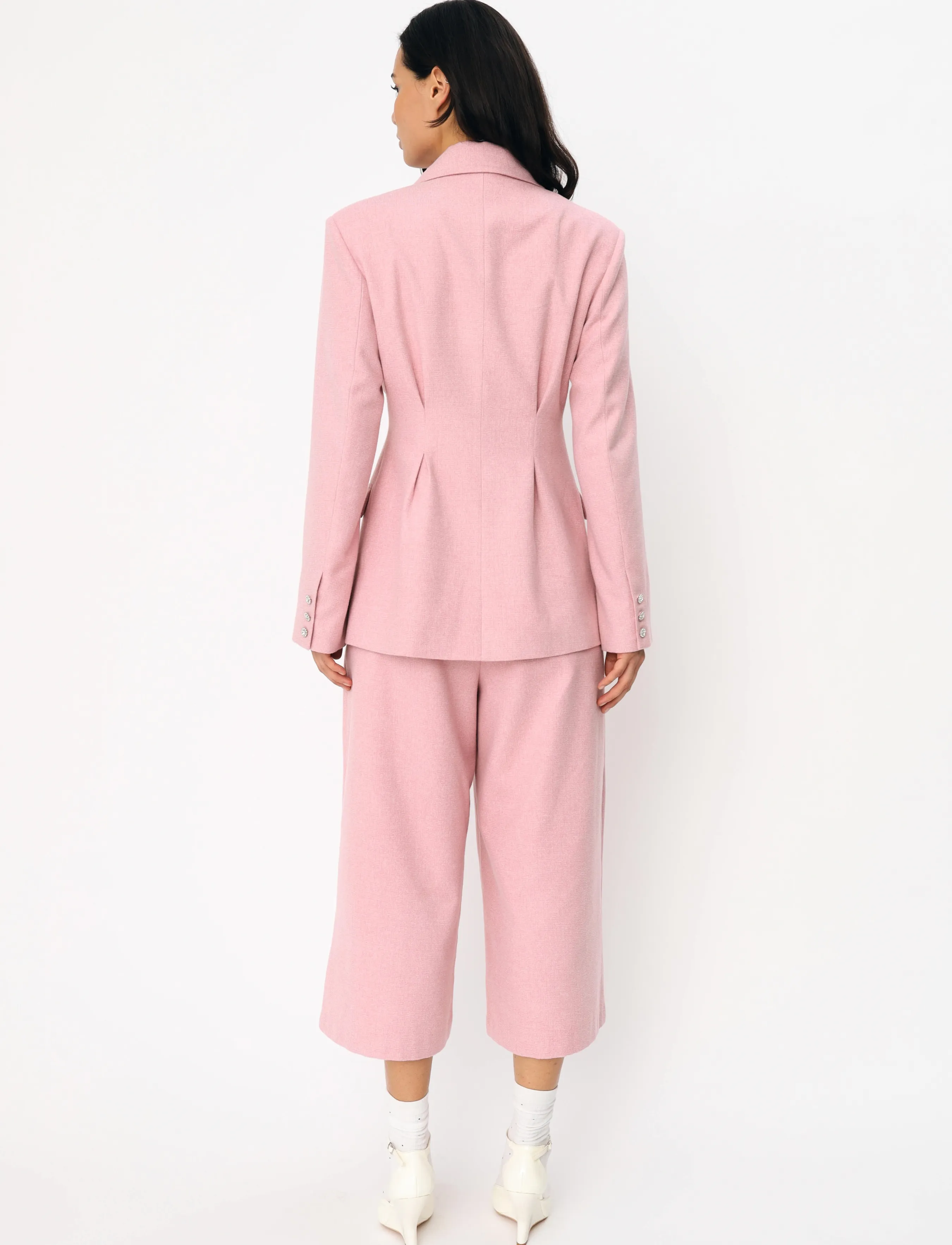 crās - Leonoracras Blazer - single breasted blazers - pink melange - 4