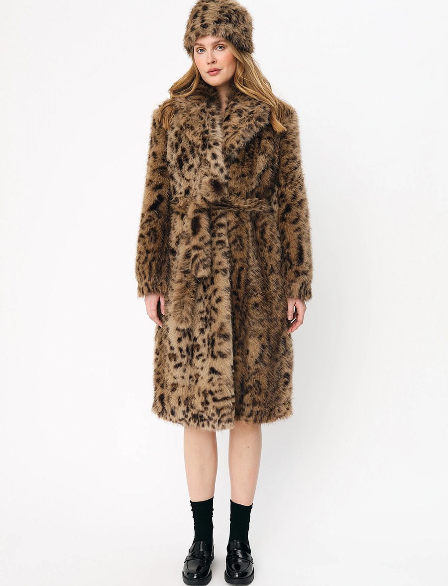crās - Livcras Coat - kunstpelz - dark leopard - 0