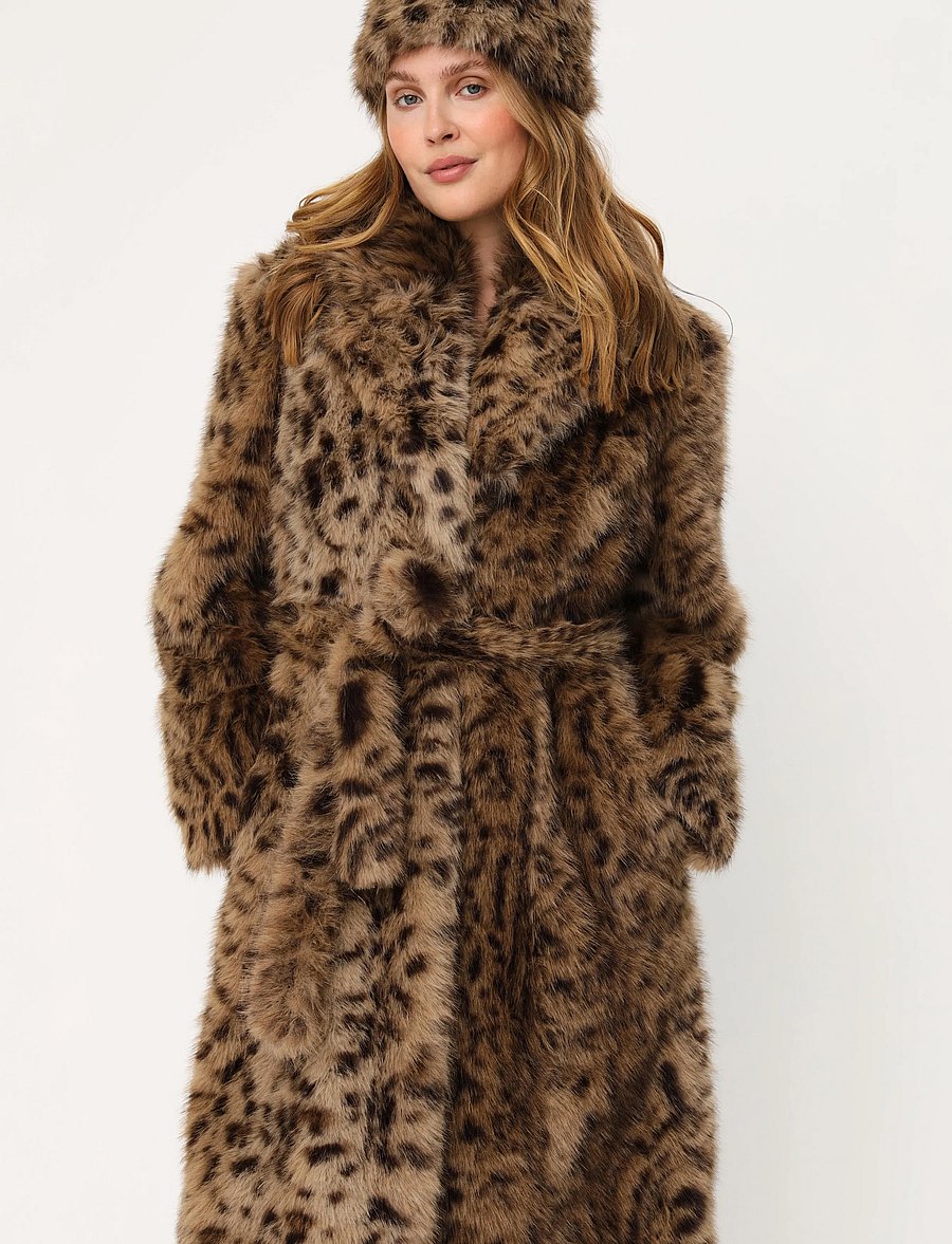 crās - Livcras Coat - kunstpelz - dark leopard - 4