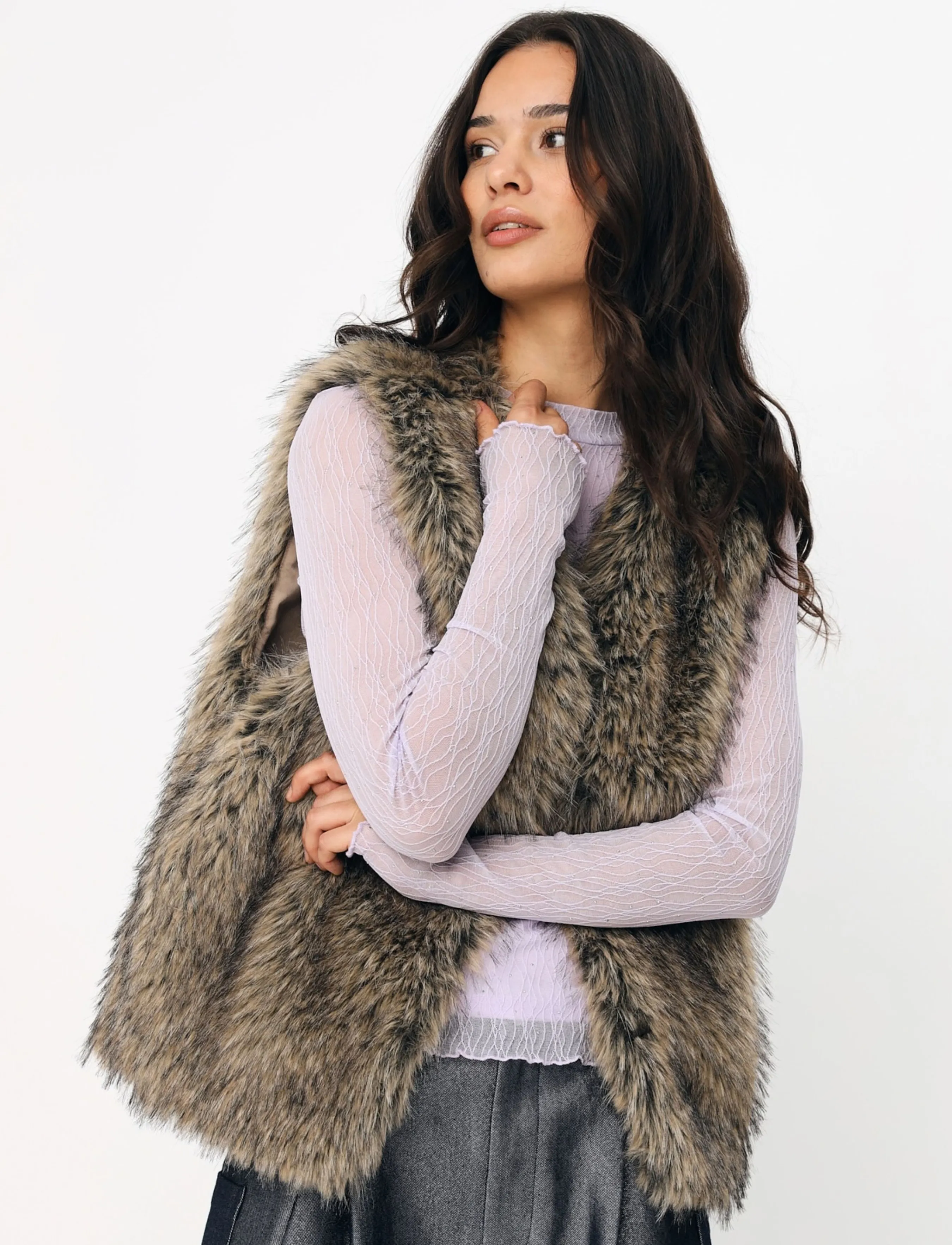 crās Madiecras Vest - crās - BROWN MELANGE / brown