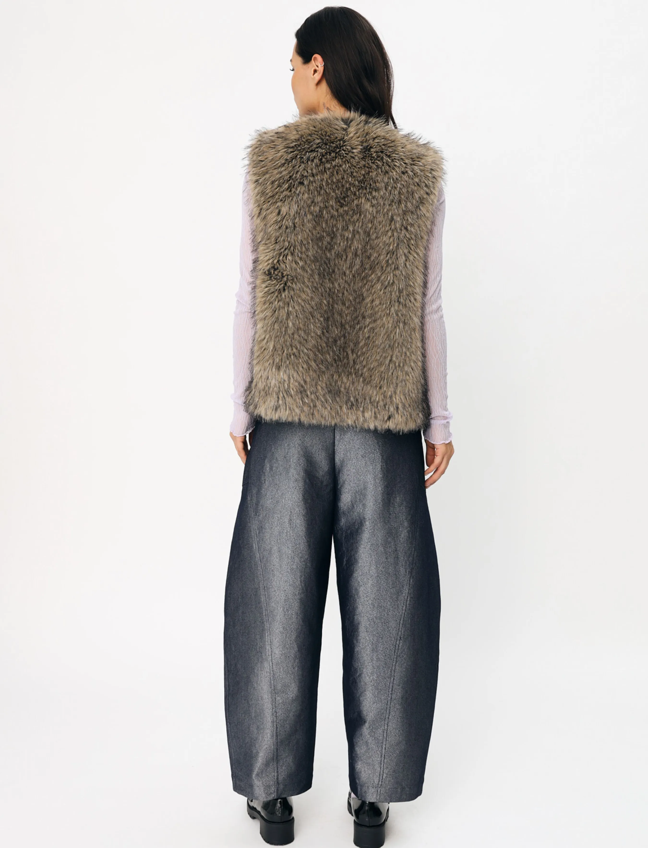 crās - Madiecras Vest - fleece- und teddy-westen - brown melange - 4
