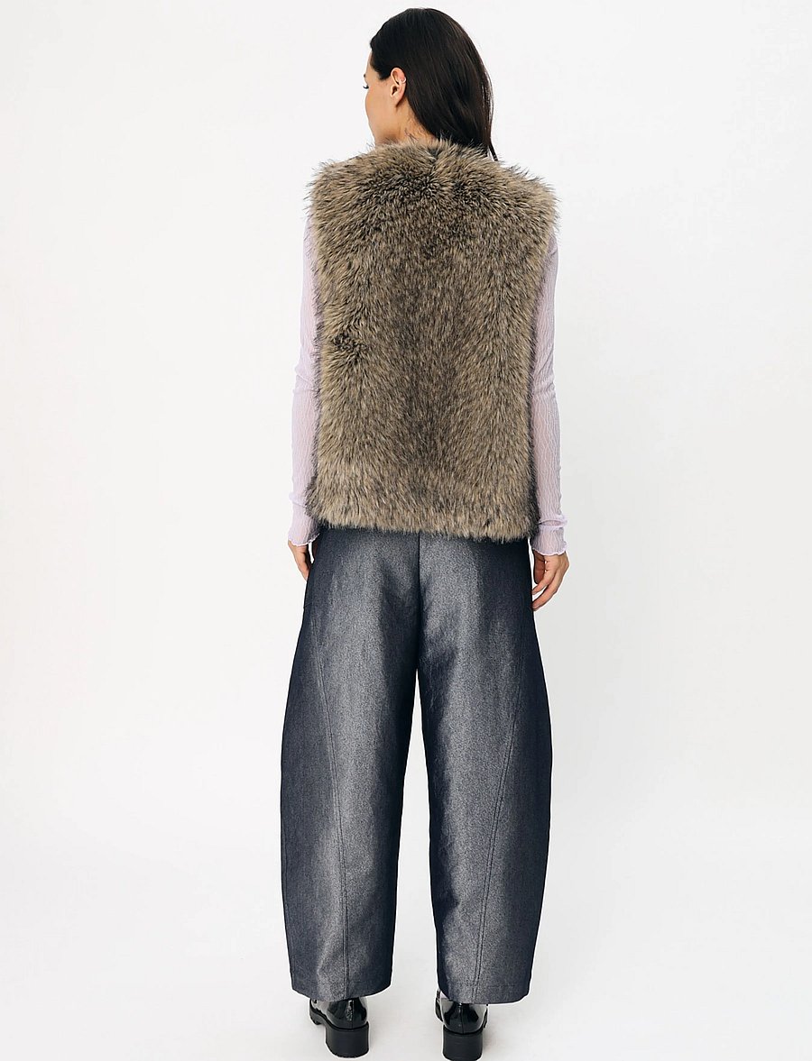 crās - Madiecras Vest - fleece- und teddy-westen - brown melange - 4