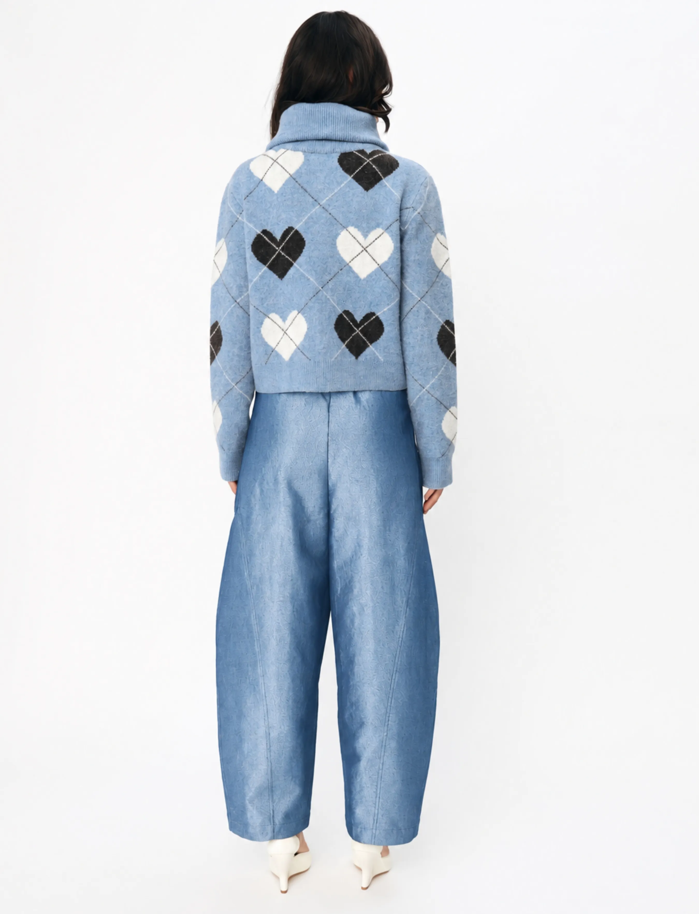 crās - Siricras Cardigan - blue hearts - 5