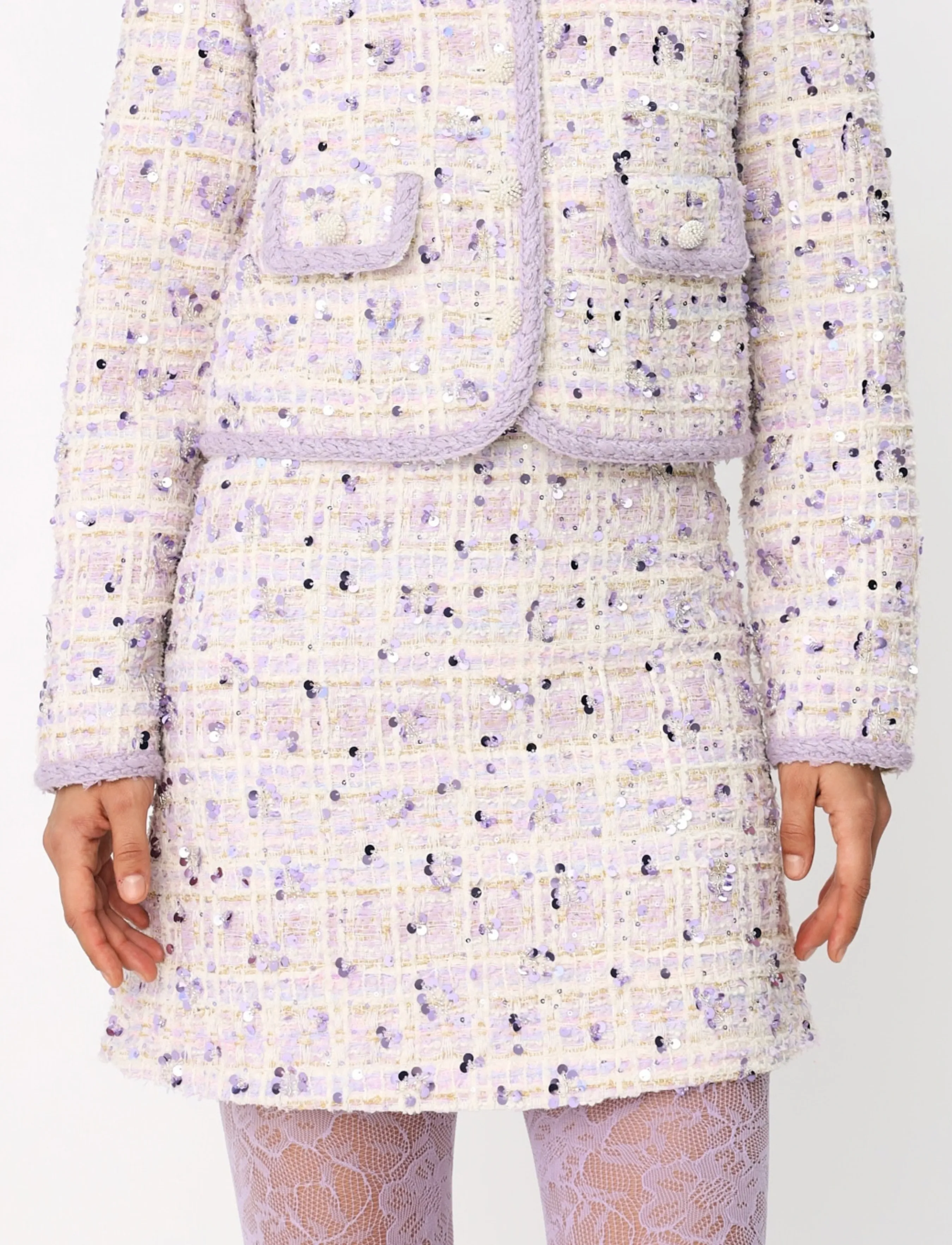 crās - Theresacras Skirt - sequin skirts - lavender blend - 0