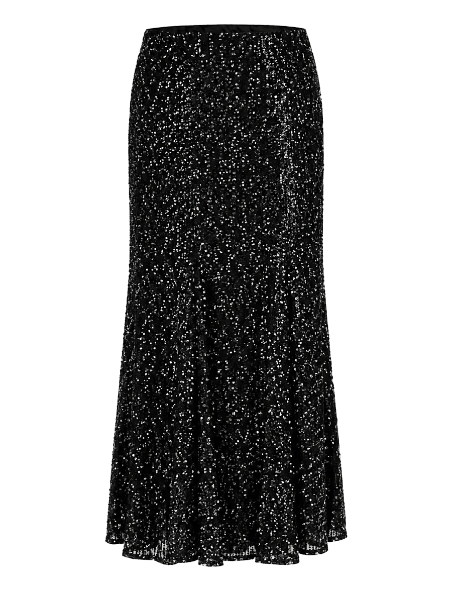crās - Ziacras Skirt - pailletten-röcke - black - 1
