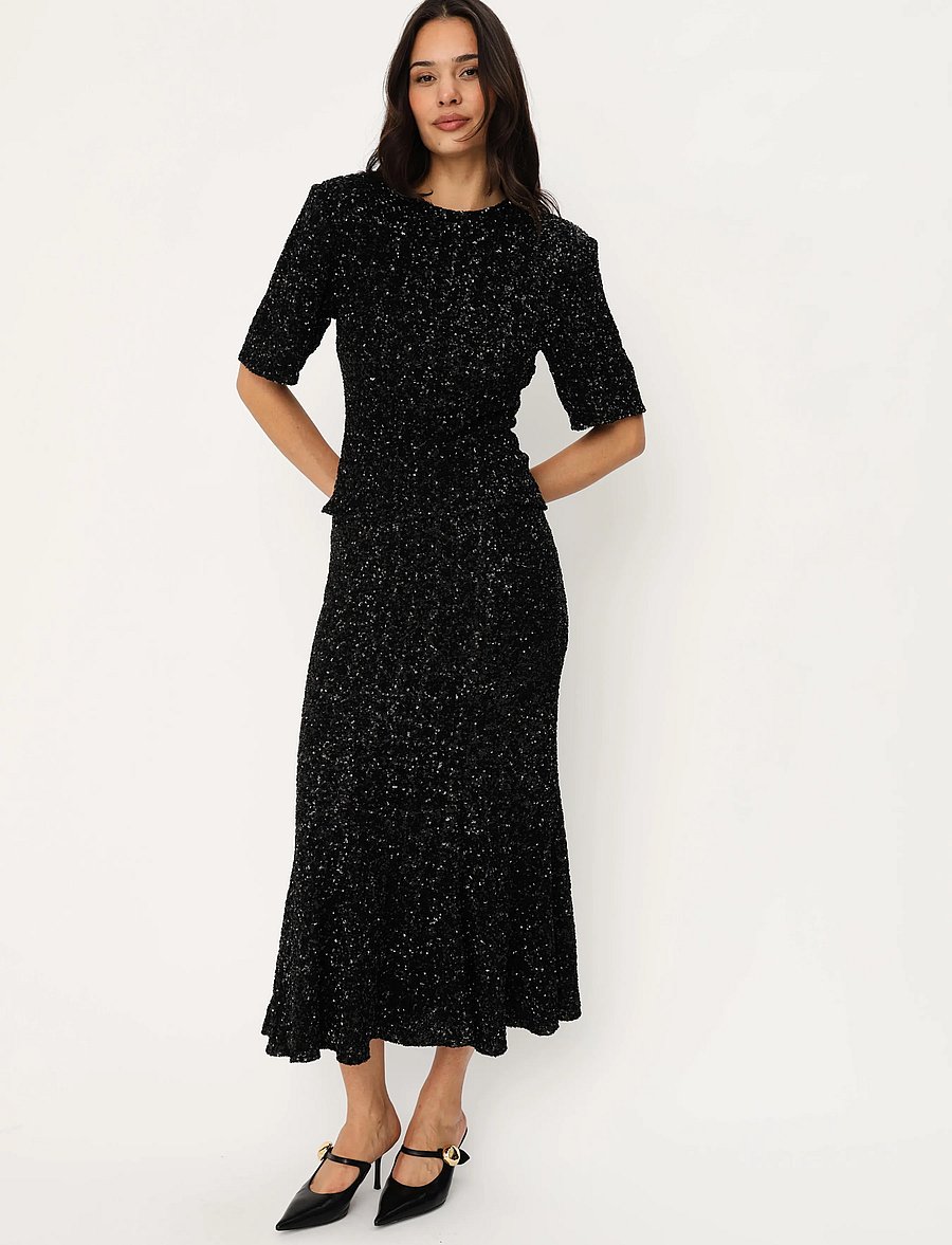 crās - Ziacras Skirt - pailletten-röcke - black - 3