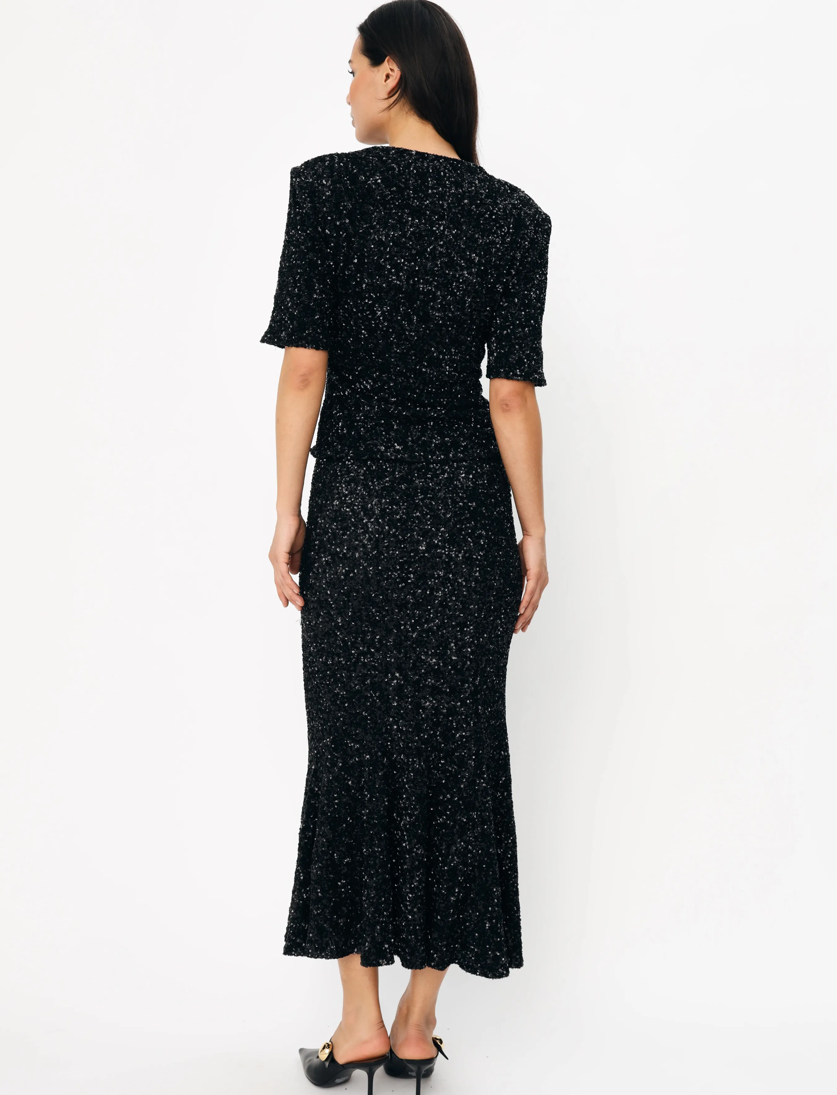 crās - Ziacras Skirt - pailletten-röcke - black - 5