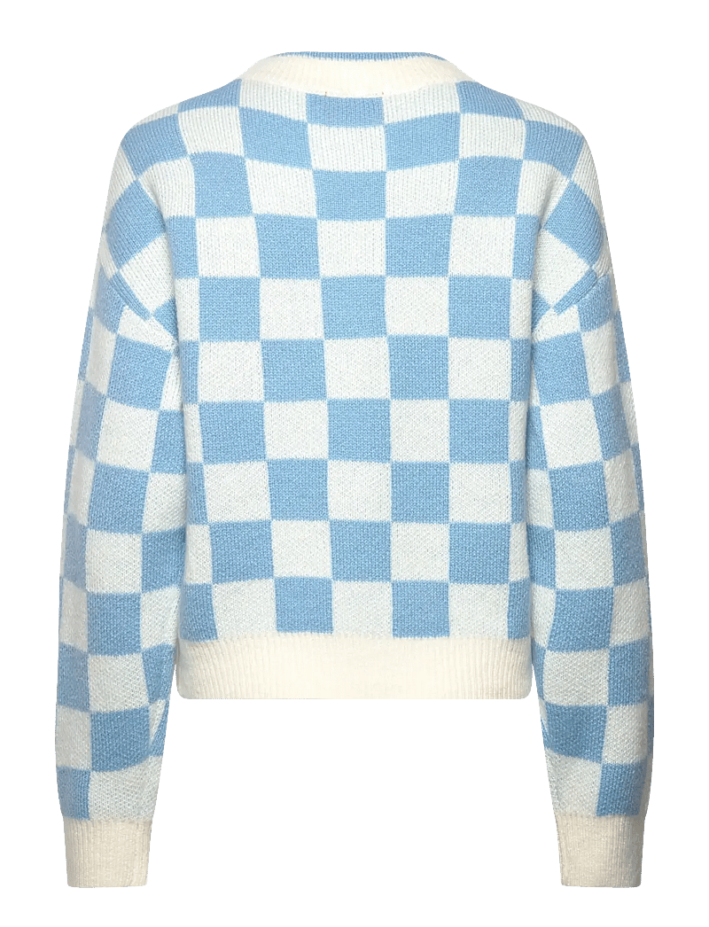 crās - Rosittacras Cardigan - koftor - air blue check - 2