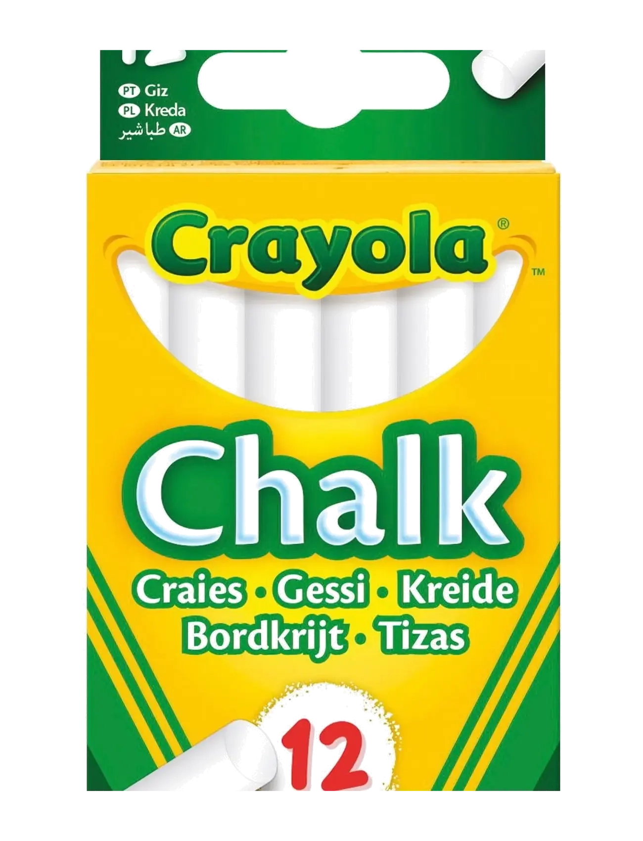 Crayola Crayola Anti Dust Chalk - White 12 pcs - Blyanter - MULTI / white