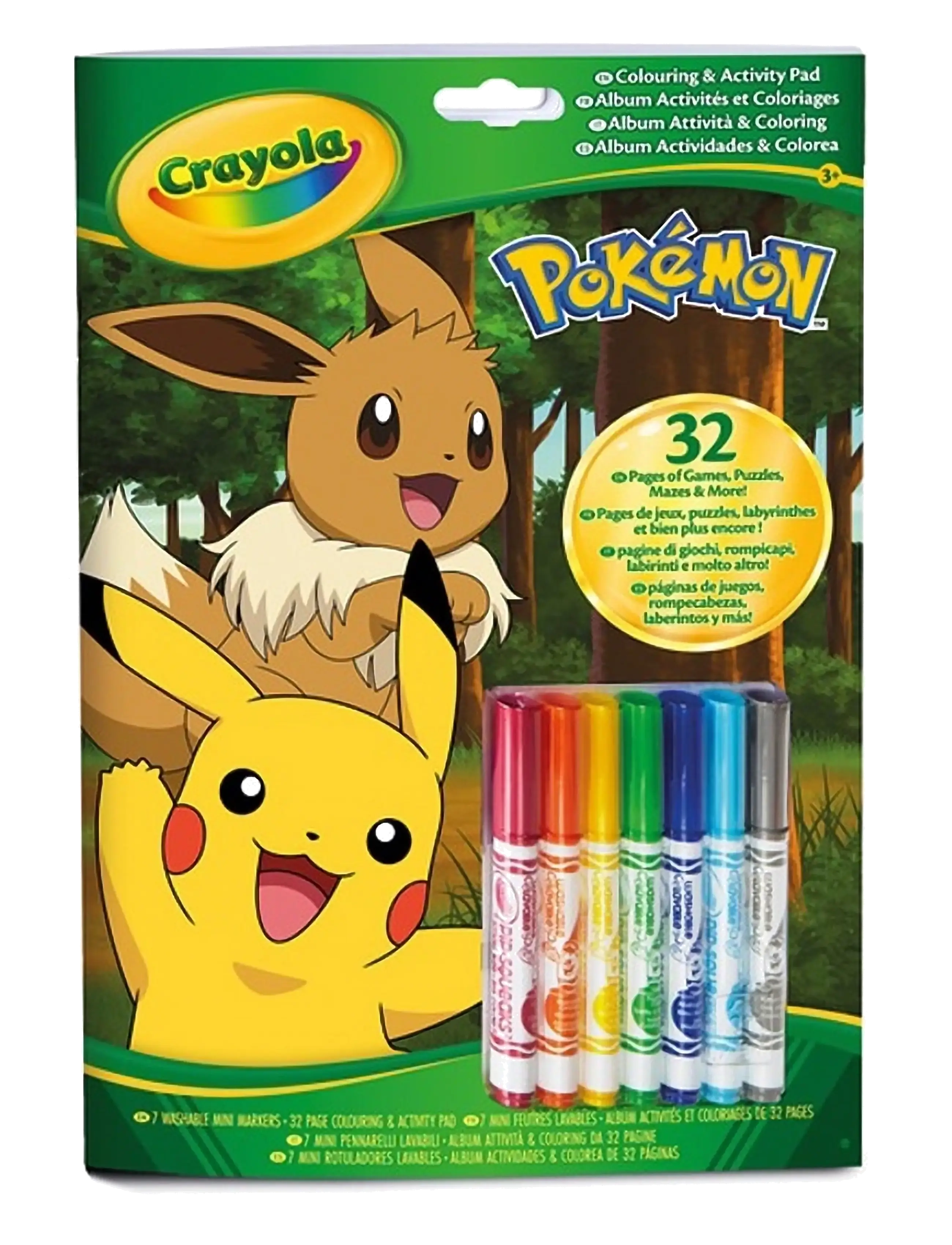 Crayola Coloring & Activity Book Pokemon, One Size, Drawing, Mehrfarbig/gemustert - Craft Books, Kinder