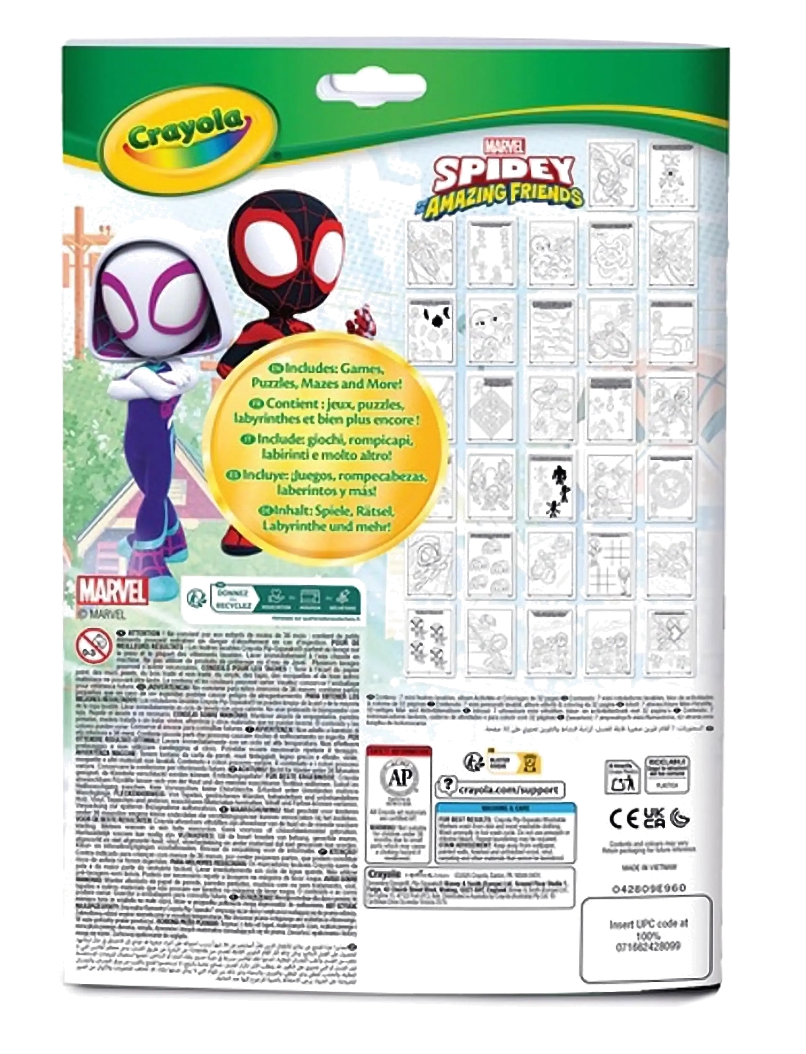 Crayola - Crayola Coloring & Activity Album Spidey - multi - 1