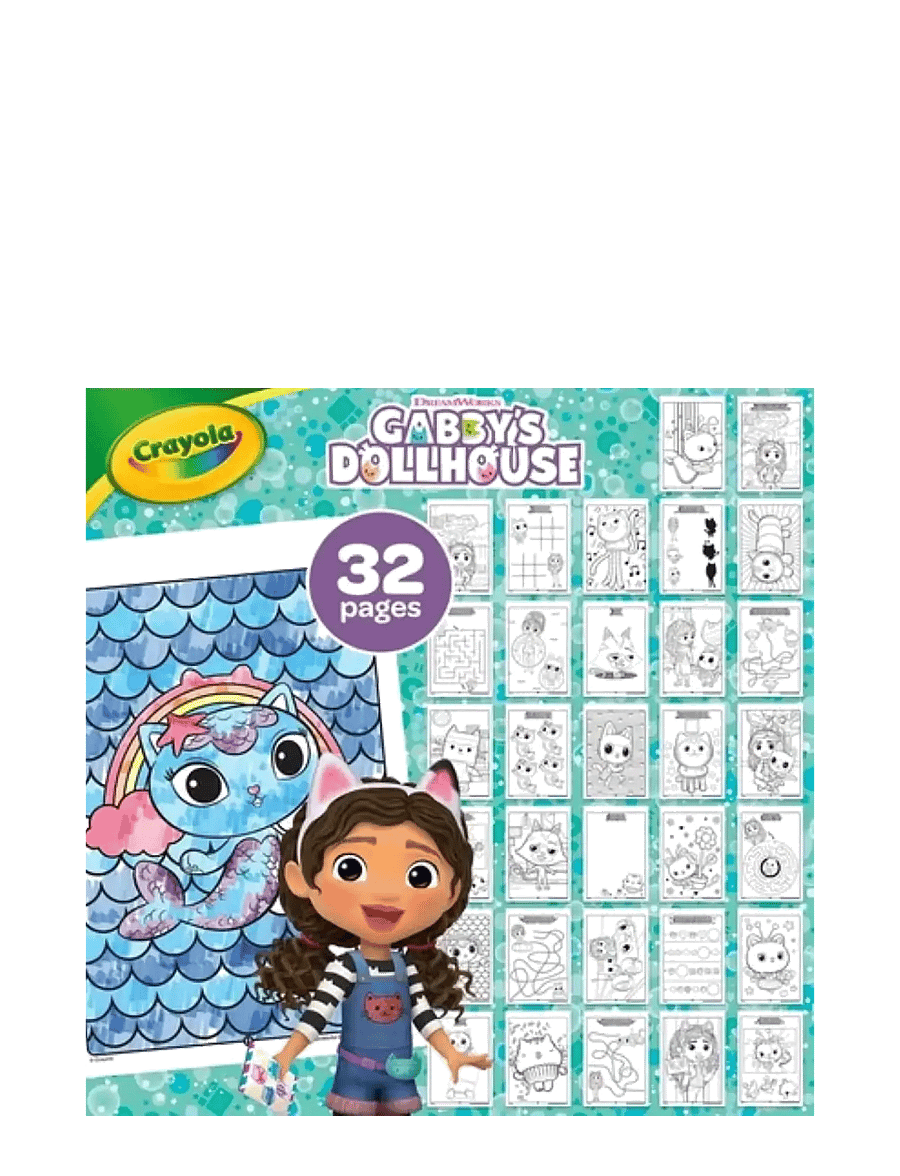 Crayola - Crayola Coloring & Activity Gabby'S Dollhouse - mal- & bastelbücher - multi - 2