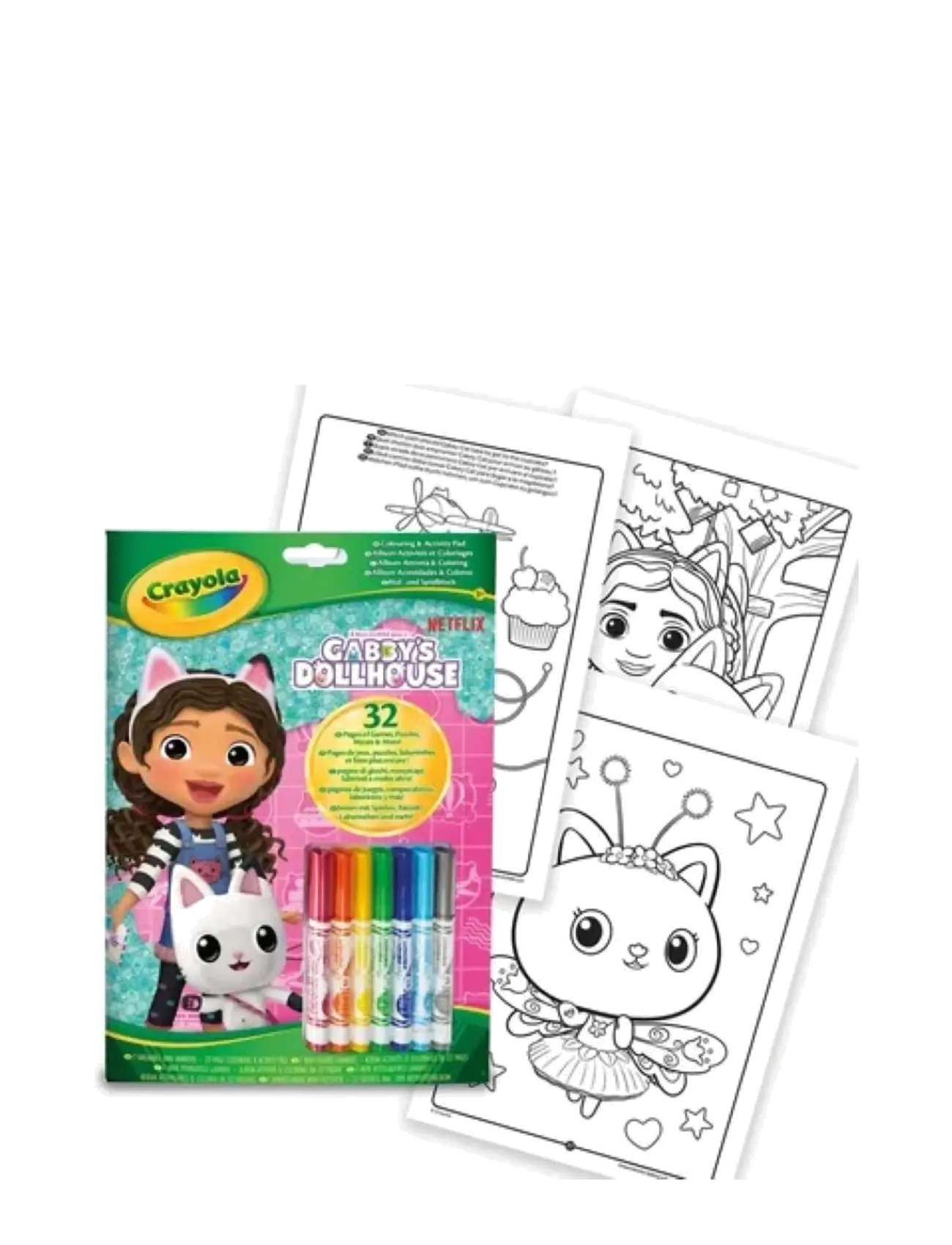 Crayola - Crayola Coloring & Activity Gabby'S Dollhouse - mal- & bastelbücher - multi - 3