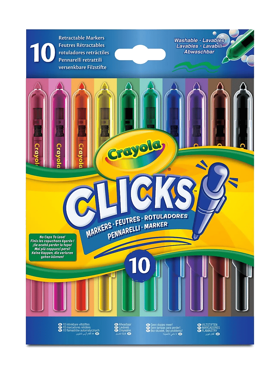 Crayola - Crayola Clicks Retractable Markers 10 Pcs - multi - 1