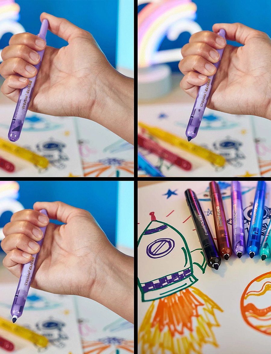 Crayola - Crayola Clicks Retractable Markers 10 Pcs - multi - 0